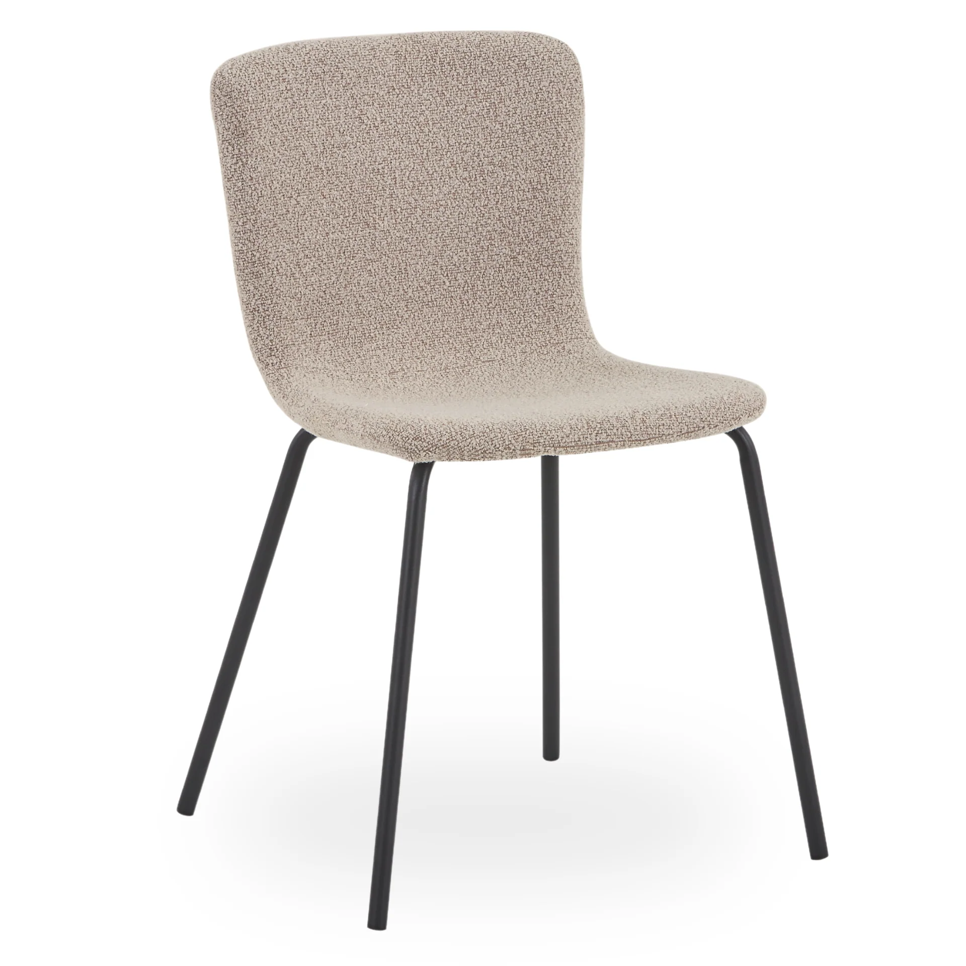 Miley Chaise de salle à manger en boucle beige