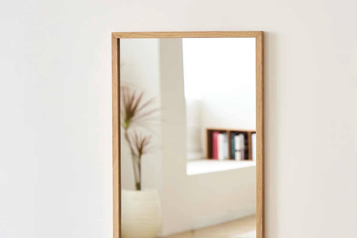 Miroir Elvira 120x50 cm avec cadre en bois de chêne - Image 5