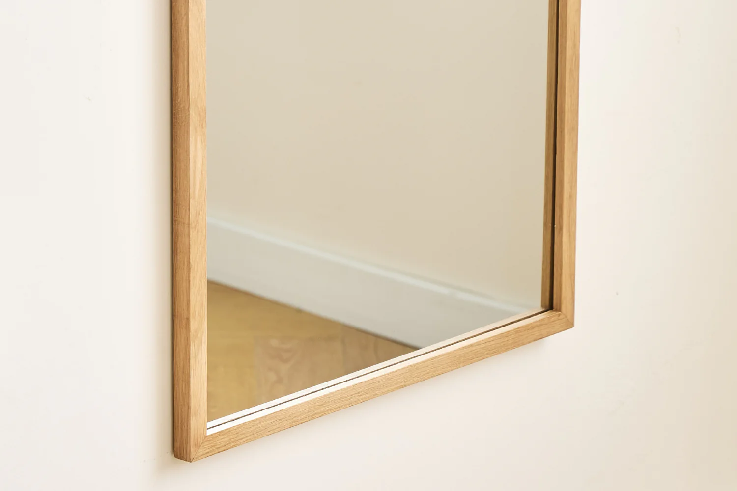 Miroir Elvira 120x50 cm avec cadre en bois de chêne - Image 7