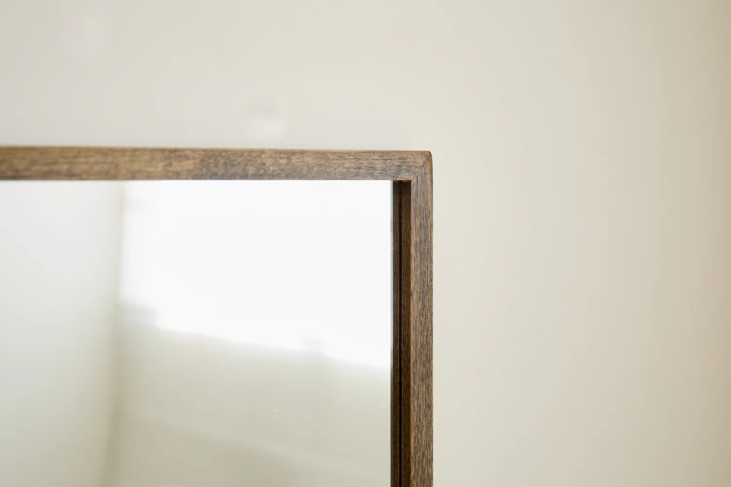 Miroir Elvira 120x50 cm avec cadre en bois en chêne fumé - Image 5