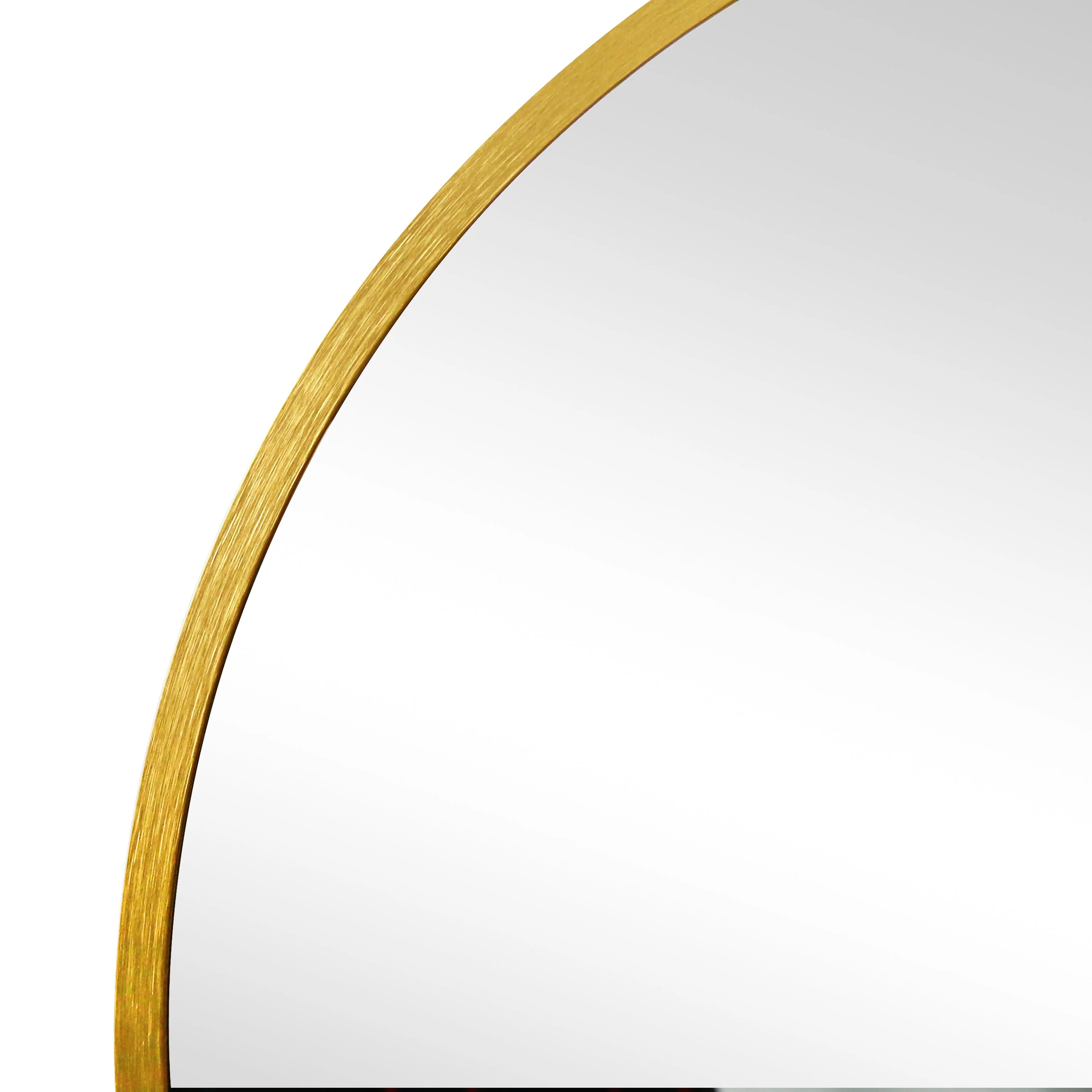 Kaya - Miroir rond avec cadre en laiton/doré Ø70 cm - Image 6