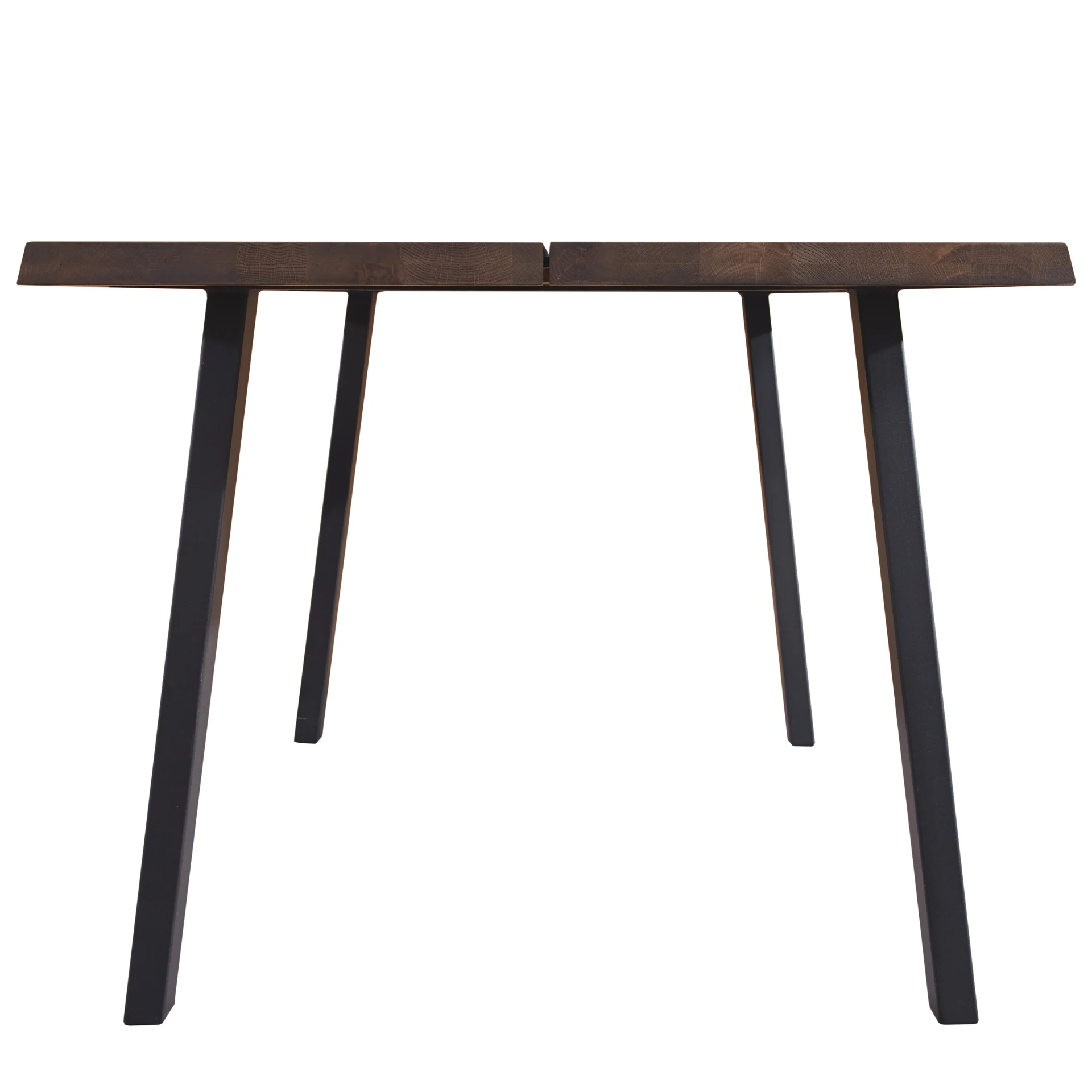 Molly - Table de salle à manger 200 x 95 cm en chêne fumé avec pieds en A (Préparé pour des rallonges) - Image 3