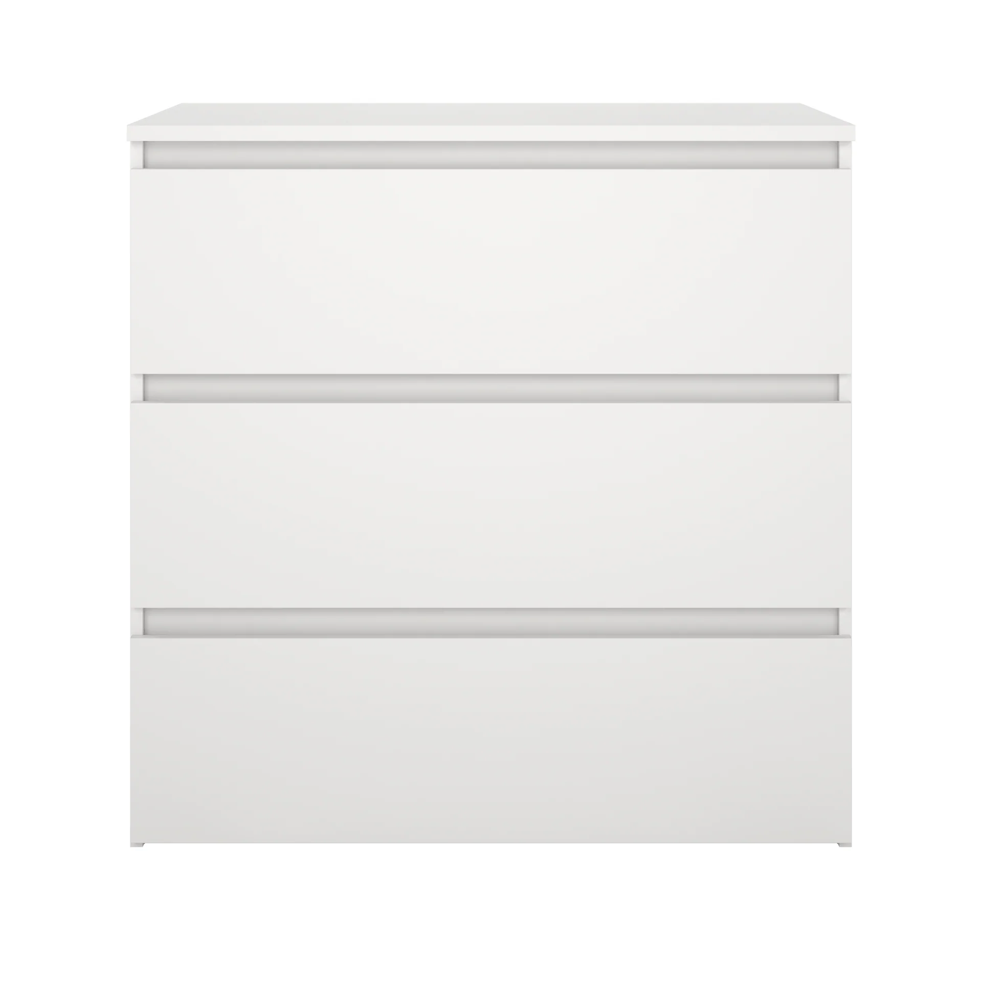 Maise commode 70x70x41 cm avec 3 tiroirs en blanc - Image 3