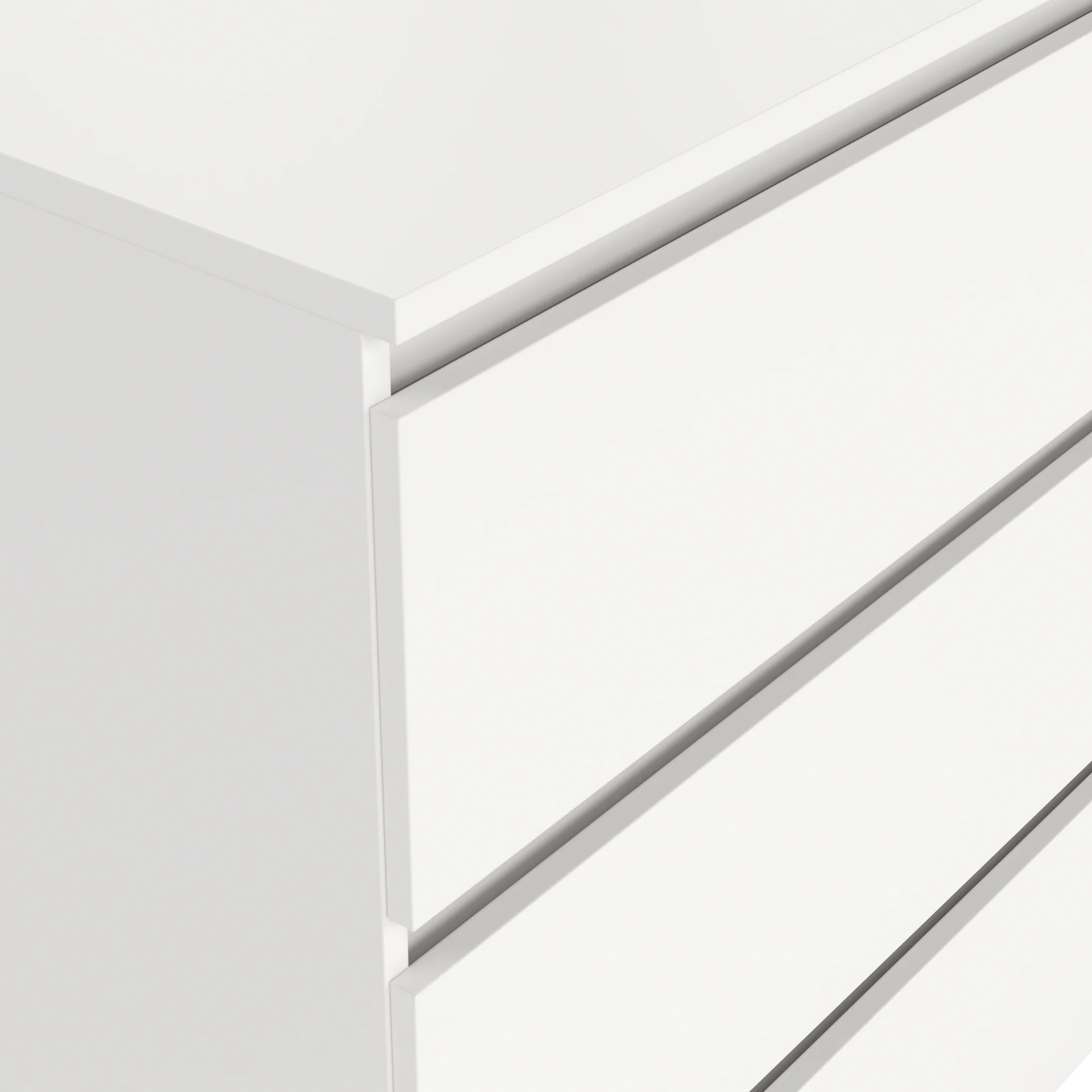 Maise commode 70x70x41 cm avec 3 tiroirs en blanc - Image 6