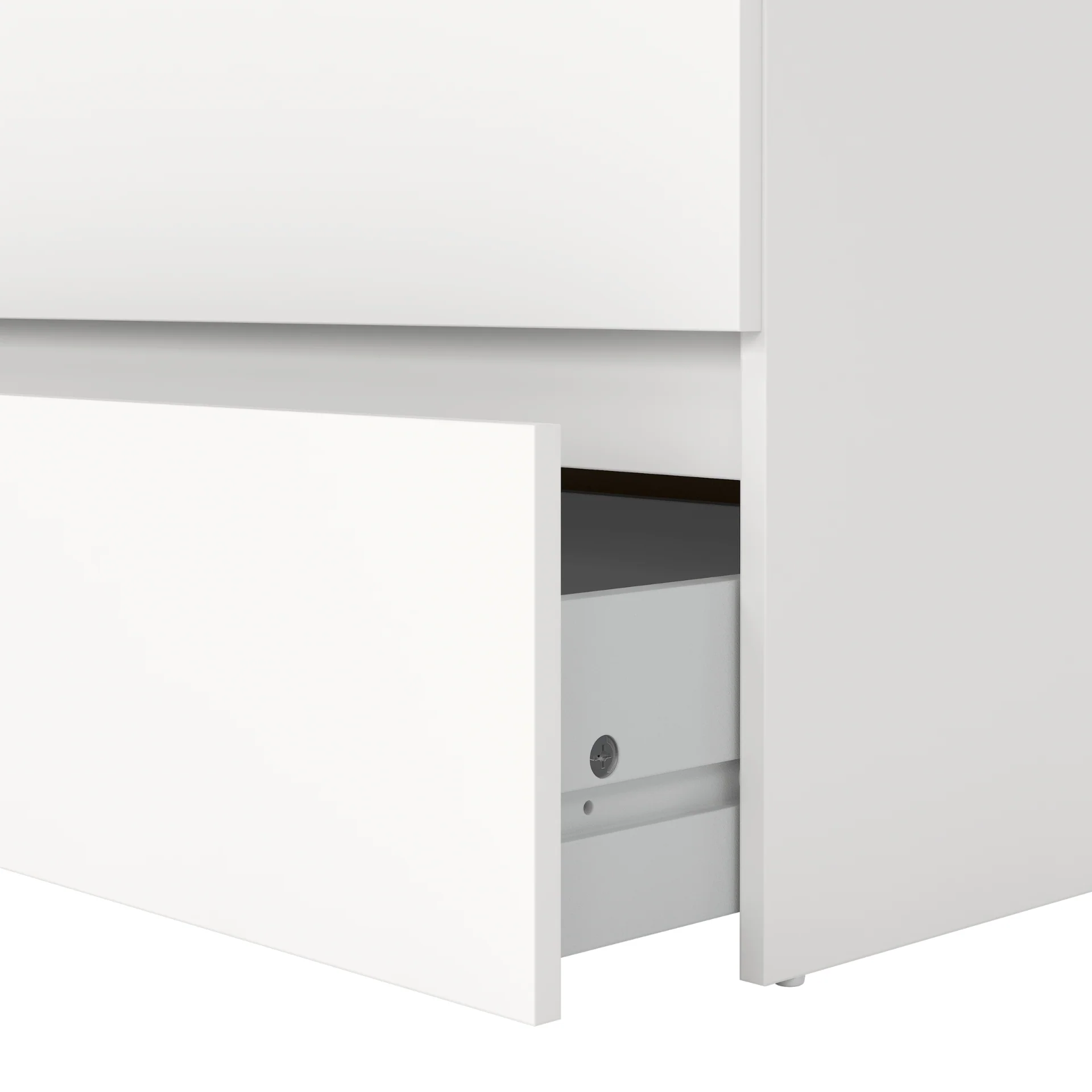 Maise commode 70x70x41 cm avec 3 tiroirs en blanc - Image 7