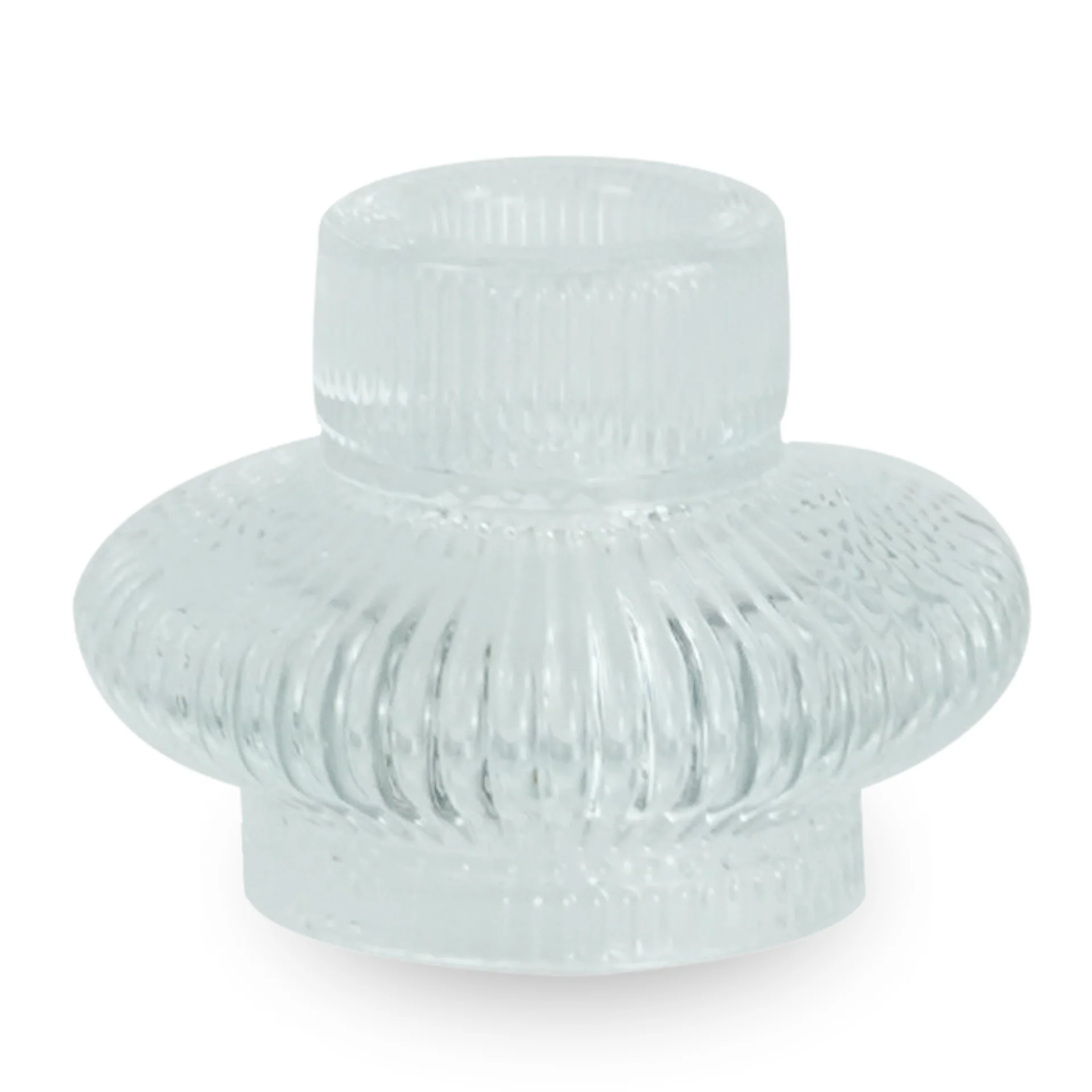 Nala bougeoir en verre transparent 6 cm - Image 2