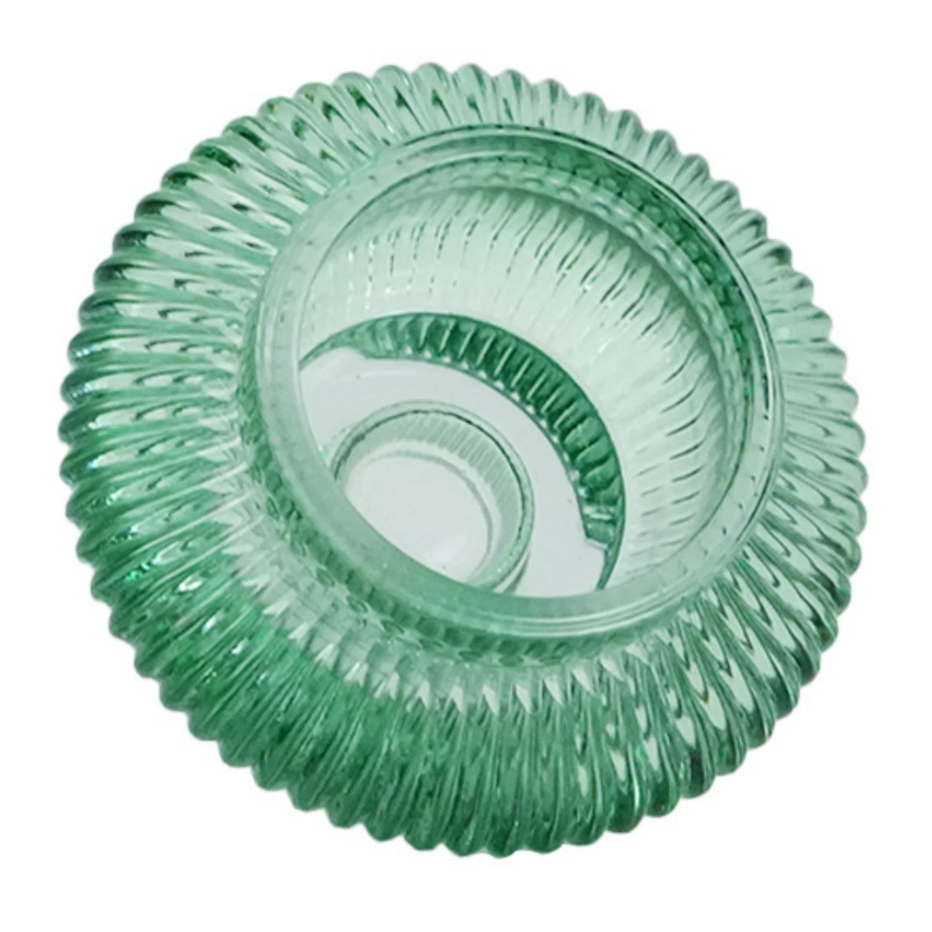 Nala bougeoir en verre vert 6 cm - Image 3