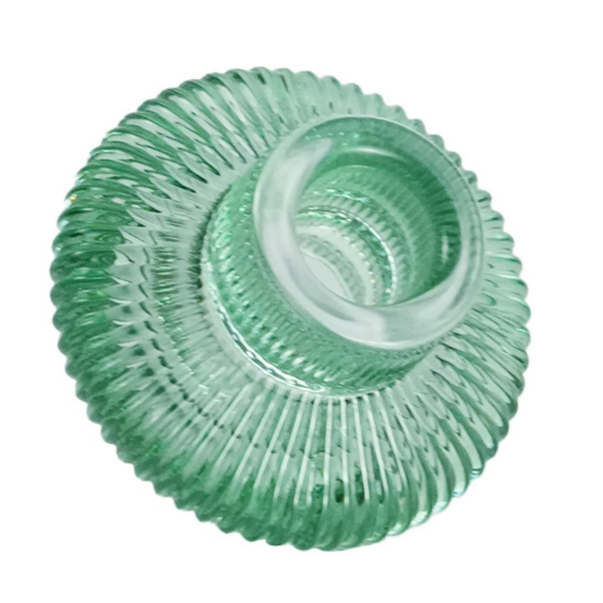Nala bougeoir en verre vert 6 cm - Image 4