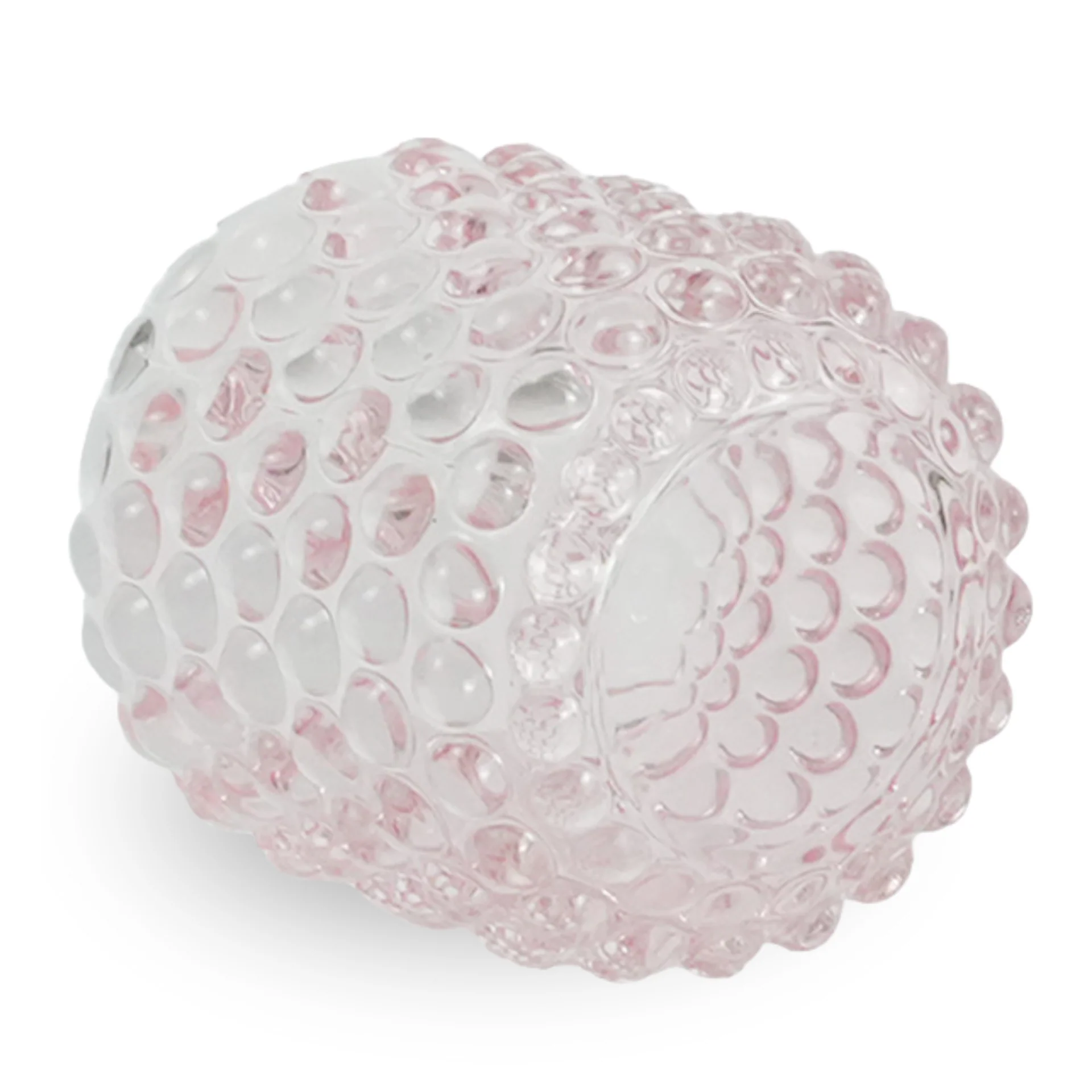 Nelly bougeoir en verre rose 8,5 cm - Image 2