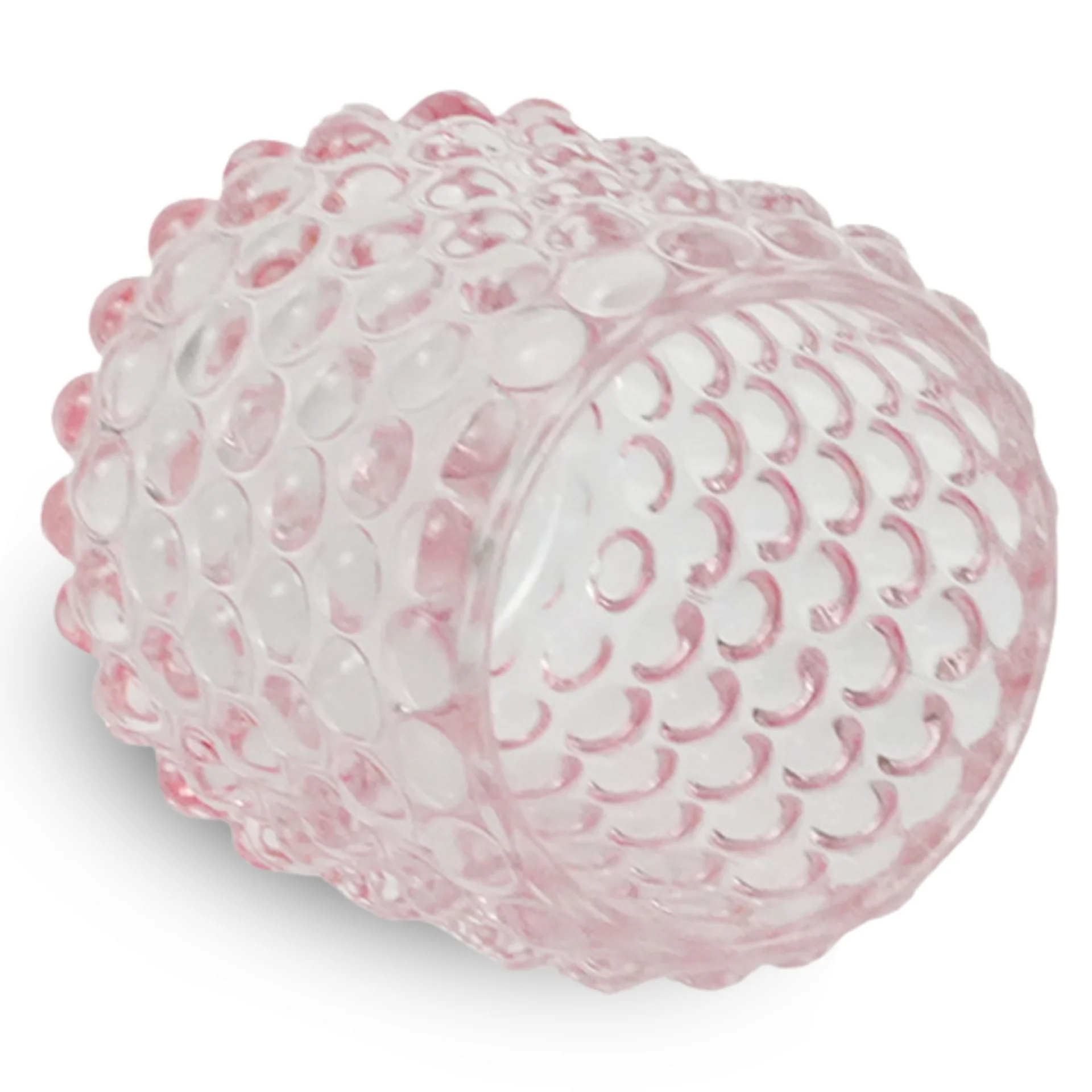 Nelly bougeoir en verre rose 8,5 cm - Image 3