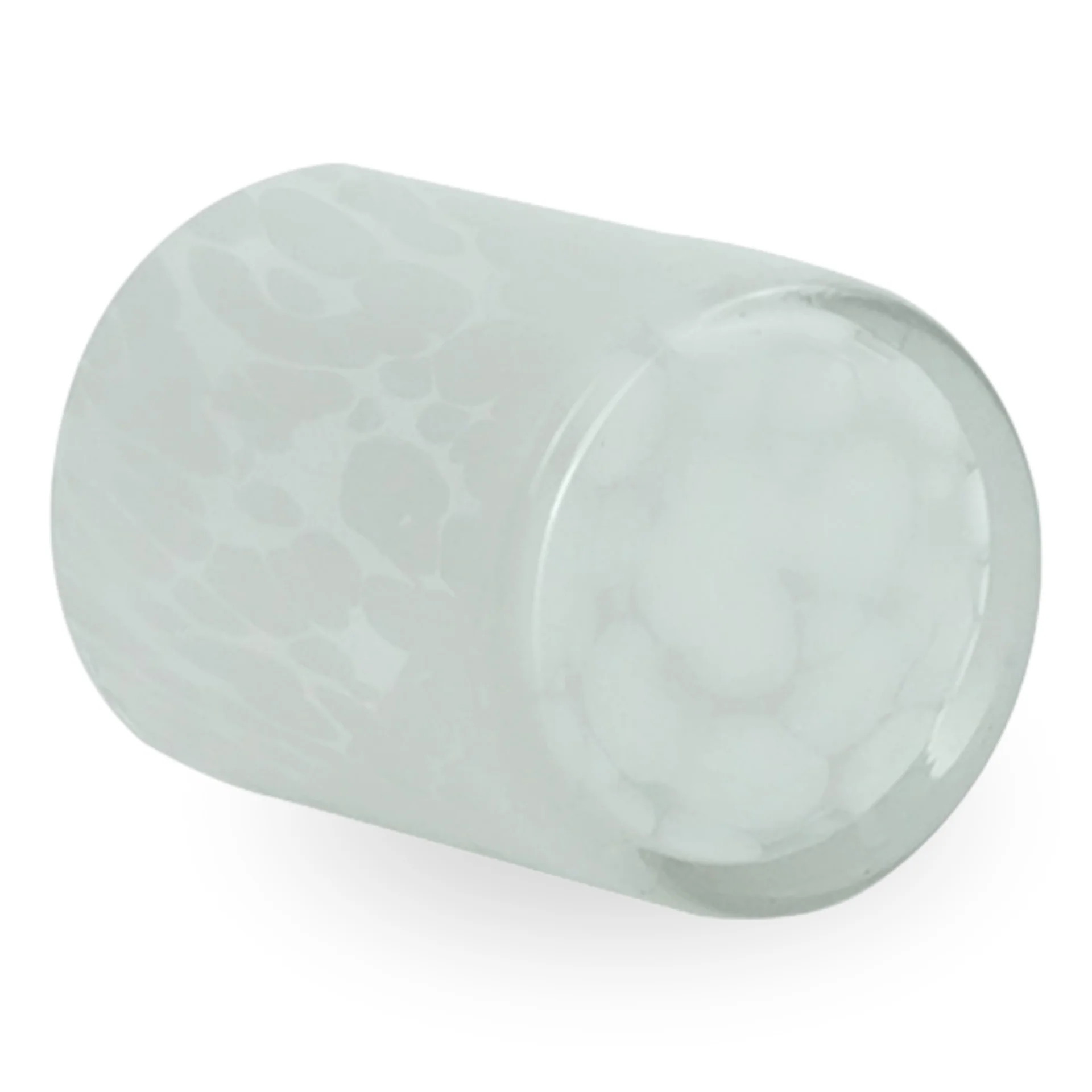 Nina bougeoir en verre blanc 10 cm - Image 3