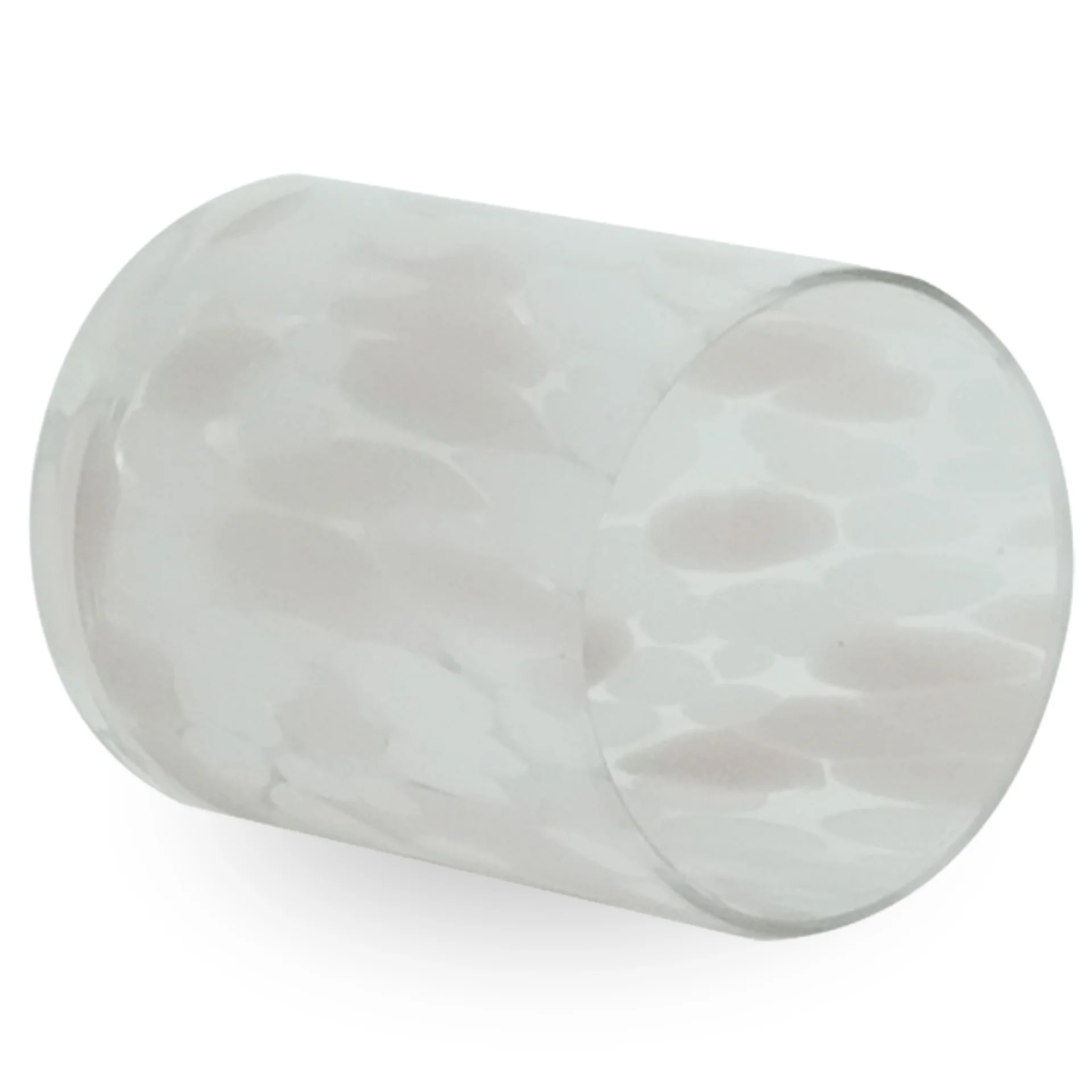 Nina bougeoir en verre rose 10 cm - Image 2