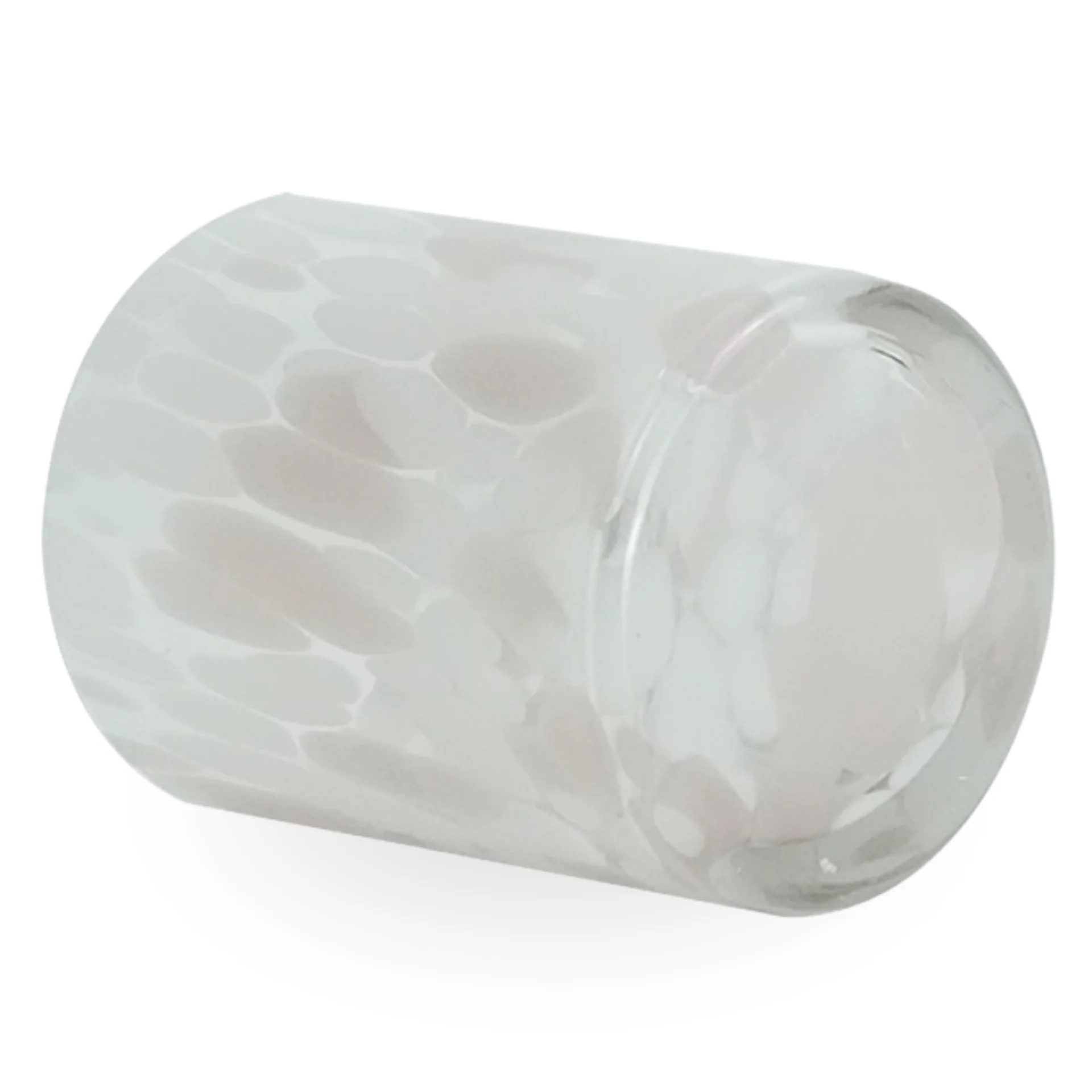 Nina bougeoir en verre rose 10 cm - Image 3
