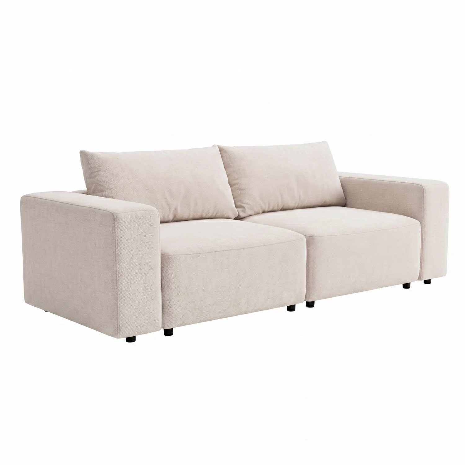 Noelle canapé convertible en textile beige - Image 3