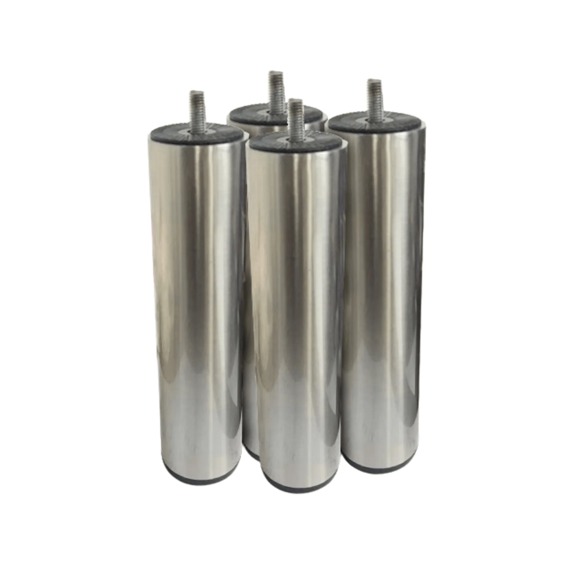 Pieds de lit Nolan en chrome 20x5 cm (4 pcs) - Image 4