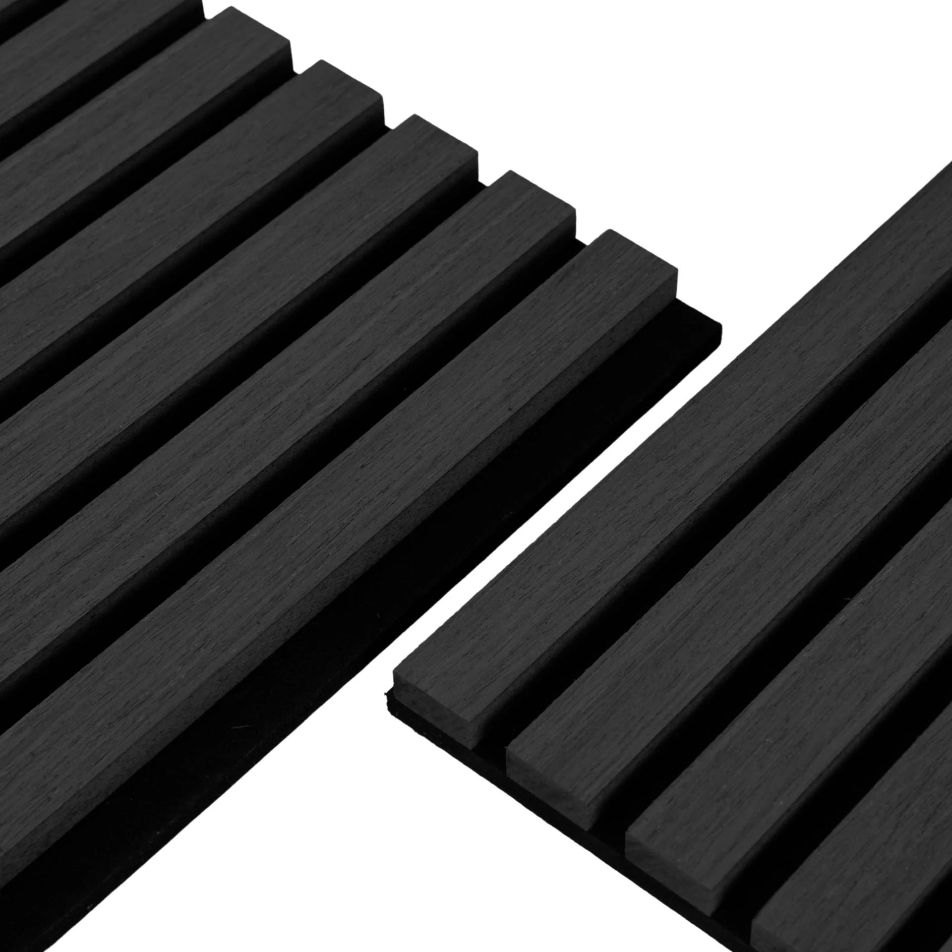 Panneau acoustique flexible en placage de chêne noir 1200x520x18 mm - Image 4