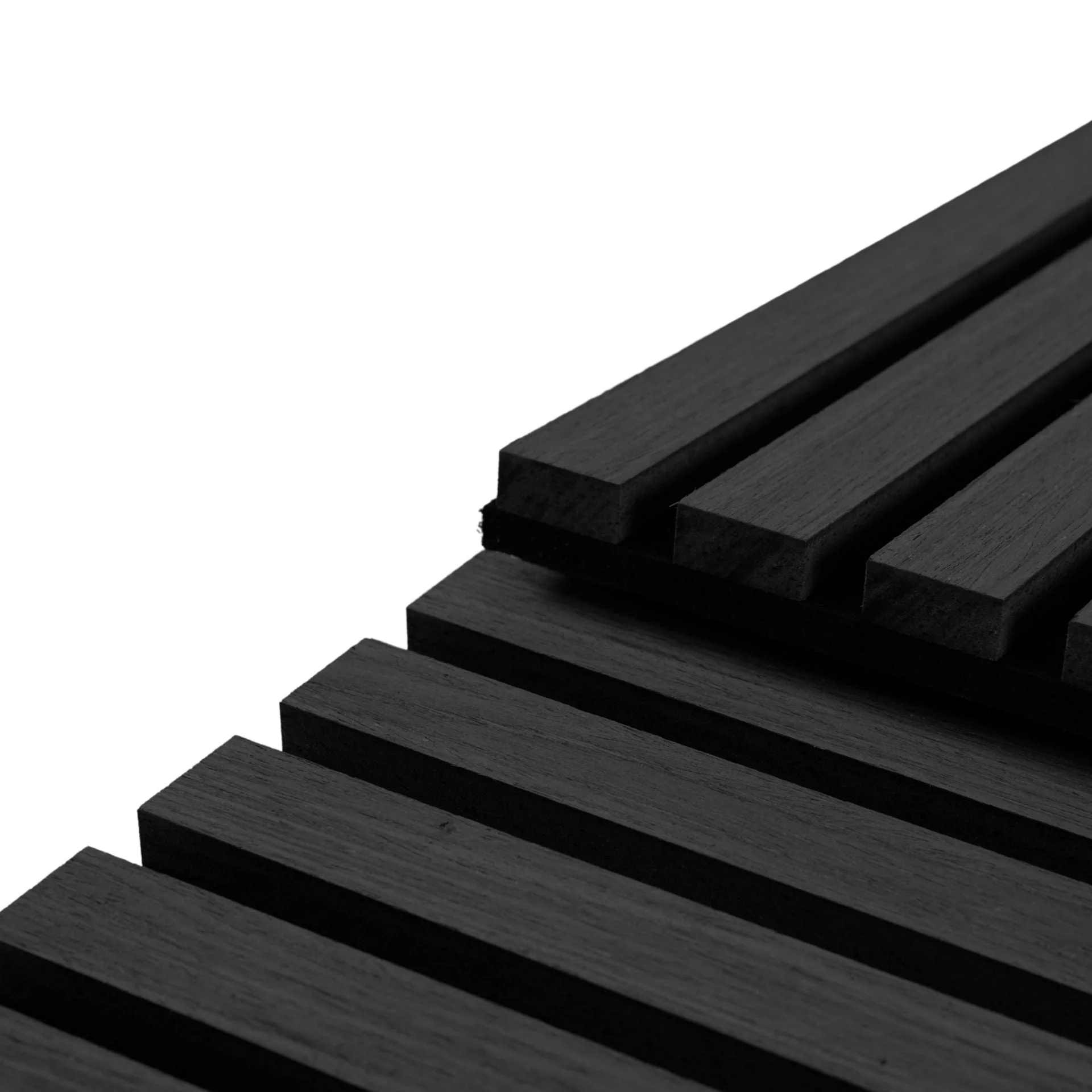 Panneau acoustique flexible en placage de chêne noir 2400x520x18 mm - Image 5