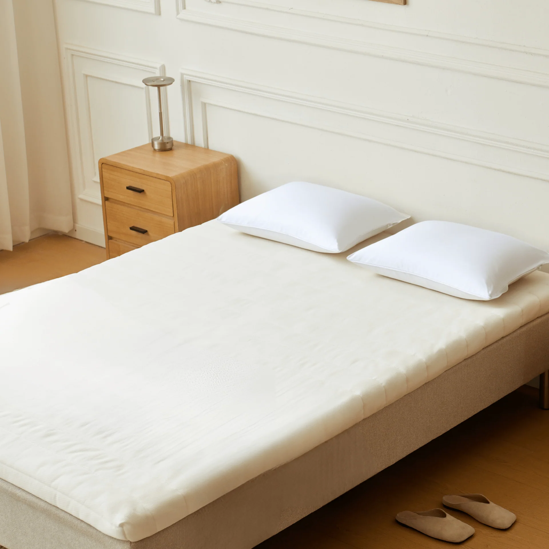 Premium Aksel surmatelas blanc en mousse à mémoire de forme 140x200x7 cm - Image 4