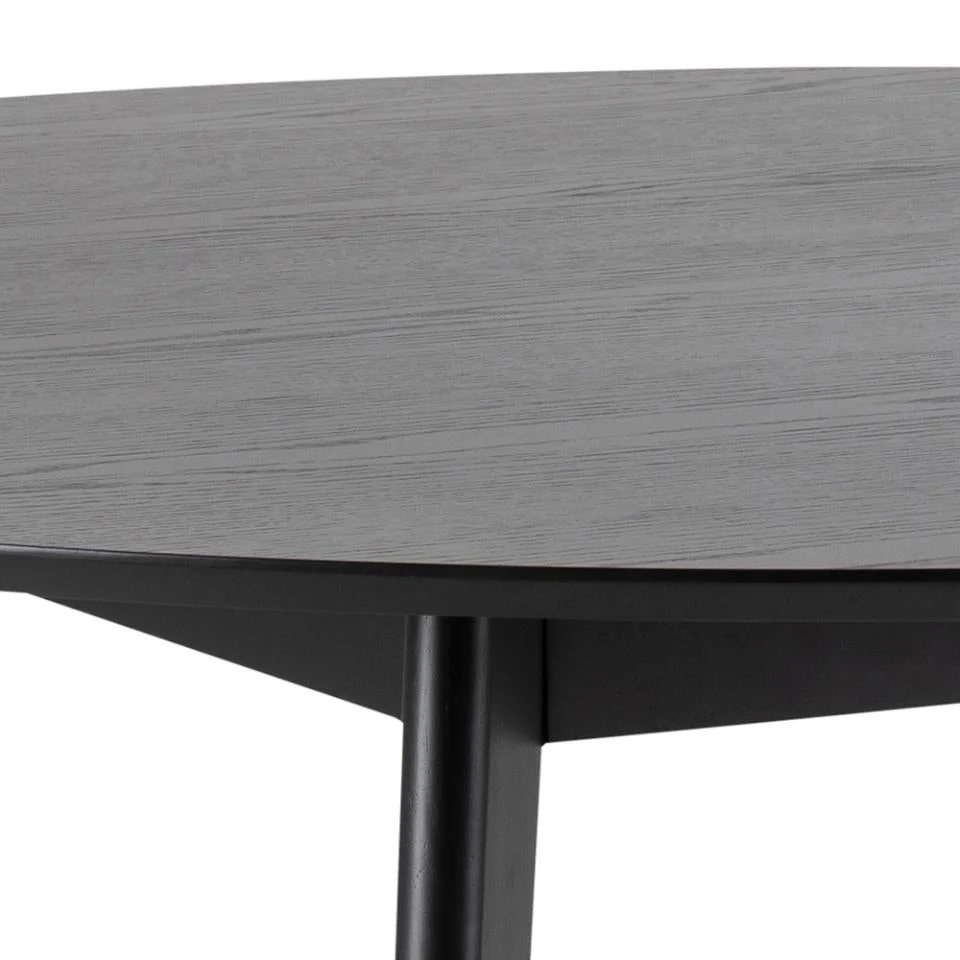 Rickie - Table de salle à manger ronde noire Ø140 cm - Image 4