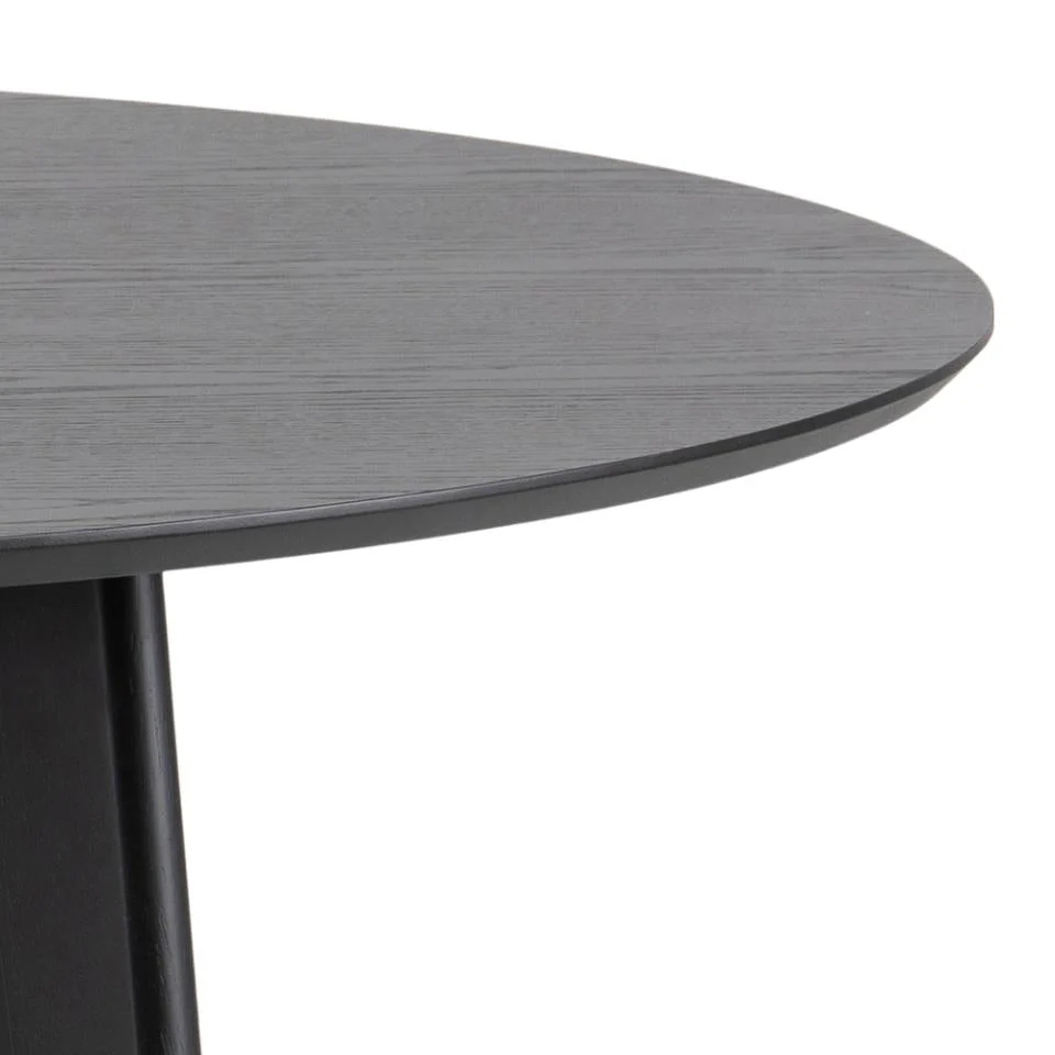 Rickie - Table de salle à manger ronde noire Ø140 cm - Image 5