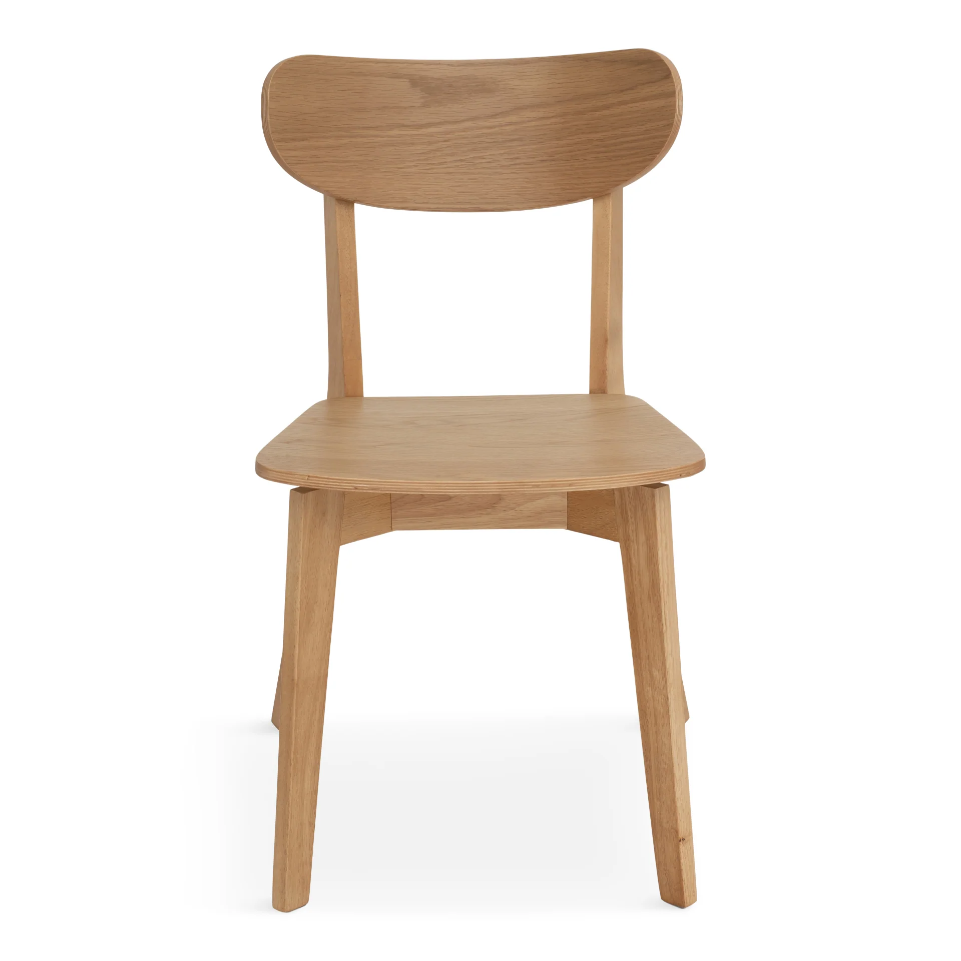 Rory chaise de salle à manger – Chaise en placage de chêne - Image 5
