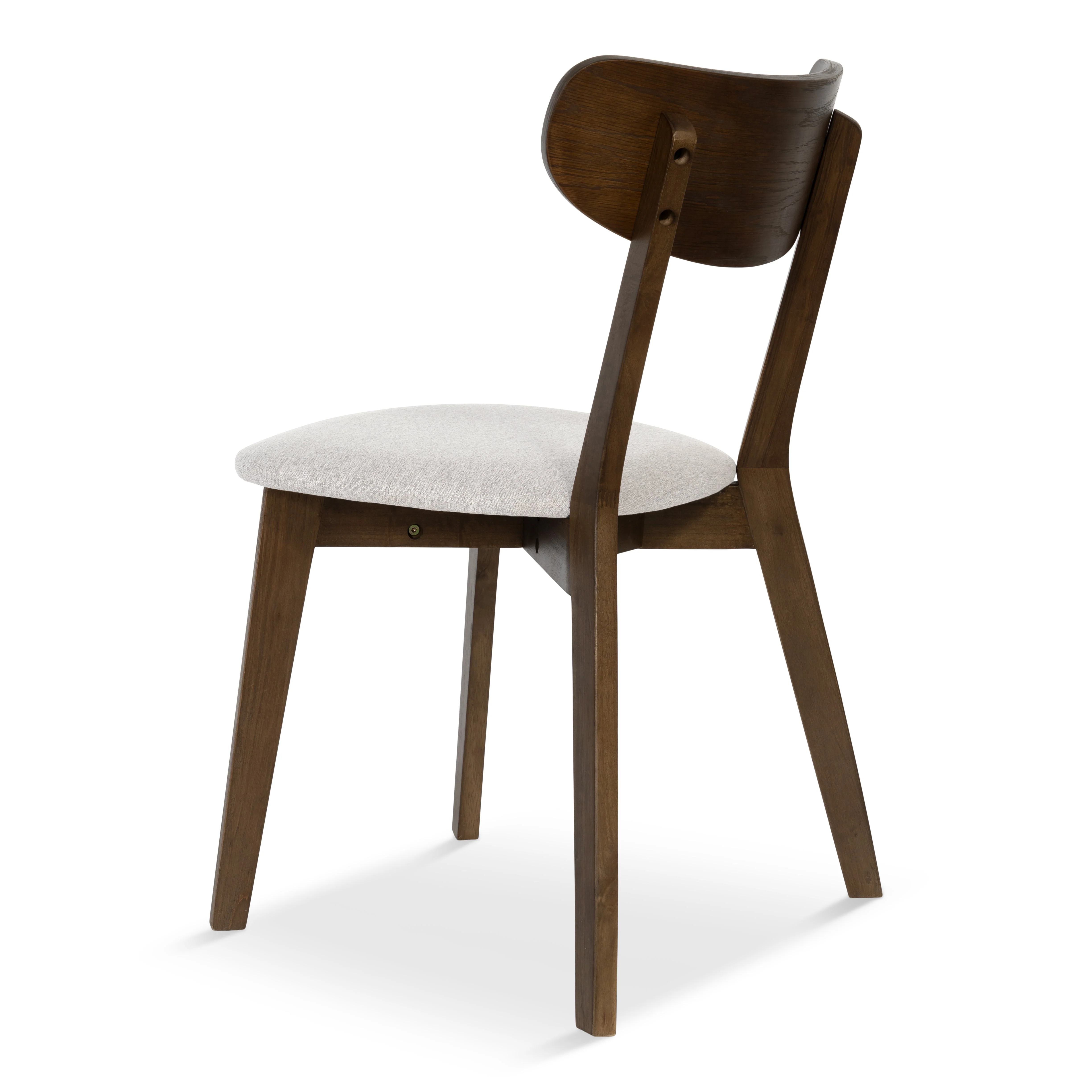 Rory chaise de salle à manger – Chaise en chêne fumé avec assise rembourrée - Image 3