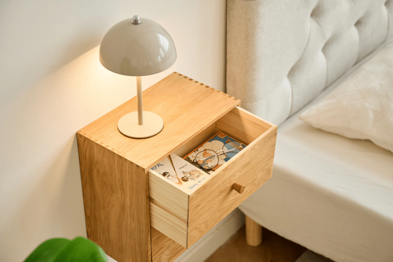 Rumi Etagère murale avec tiroirs 33x20x33 cm chêne incl. supports muraux - Image 5