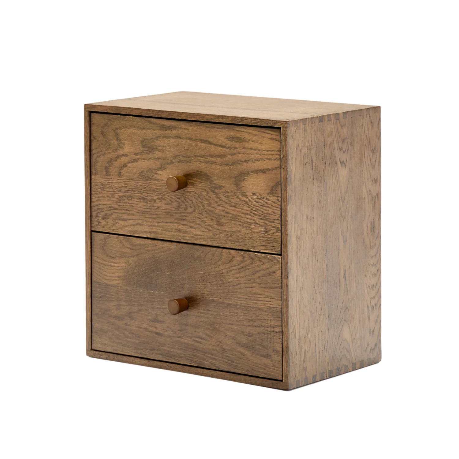 Rumi Etagère murale avec tiroirs 33x20x33 cm chêne fumé incl. supports muraux - Image 9