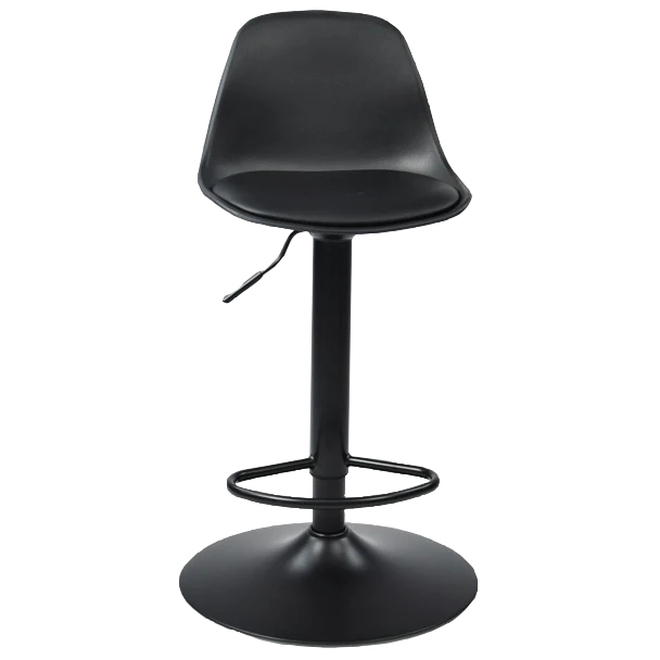 Sandie - Tabouret de bar réglable en hauteur - Plastique noir - Image 4