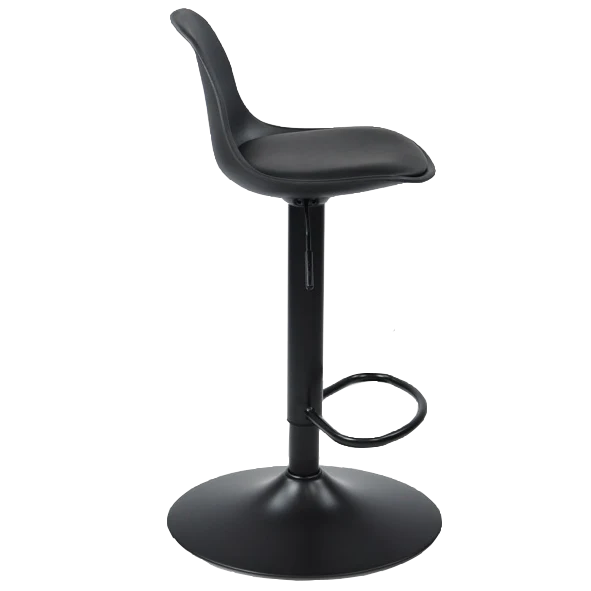 Sandie - Tabouret de bar réglable en hauteur - Plastique noir - Image 6