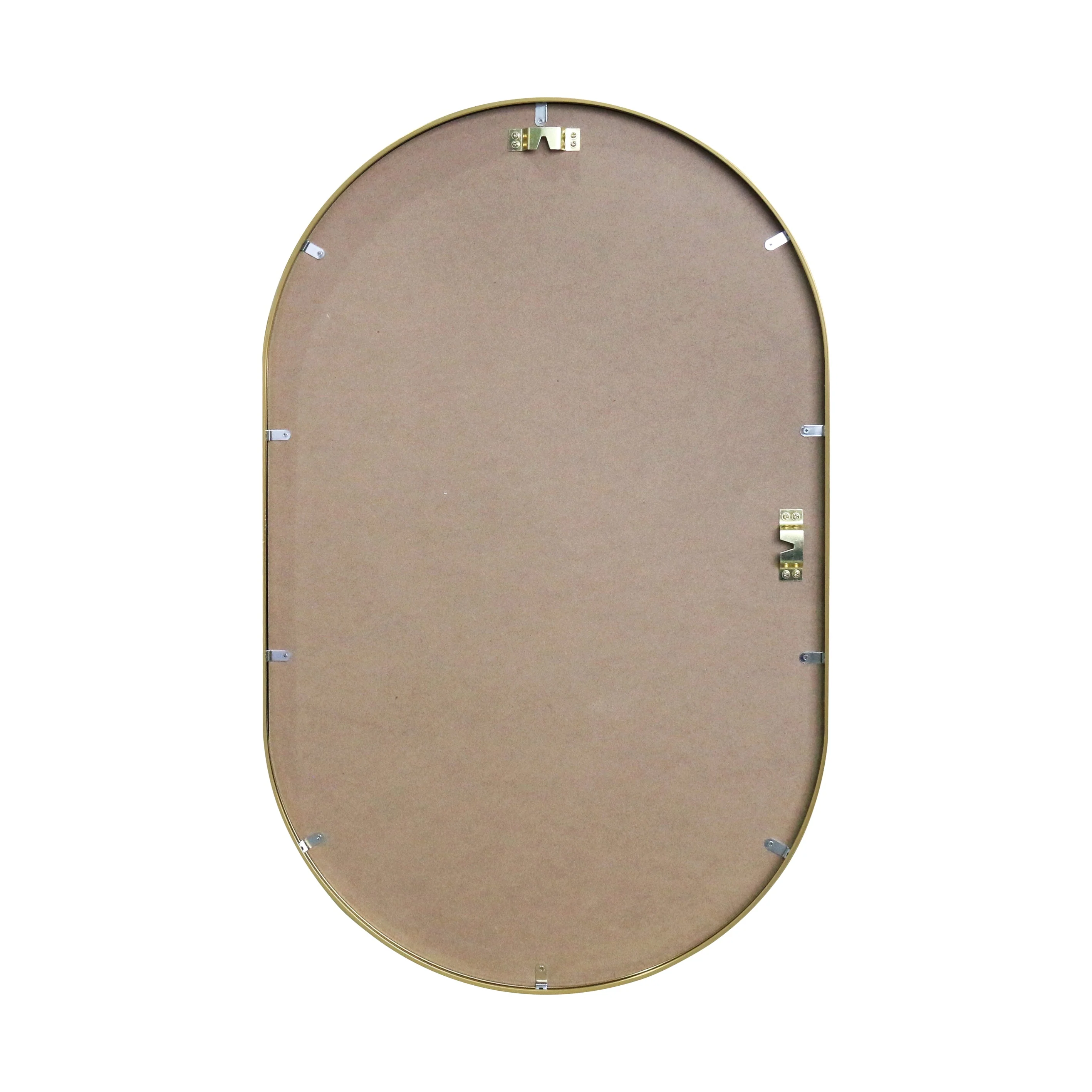 Sofie - Miroir ovale avec cadre en laiton/doré 50 x 80 cm - Image 7