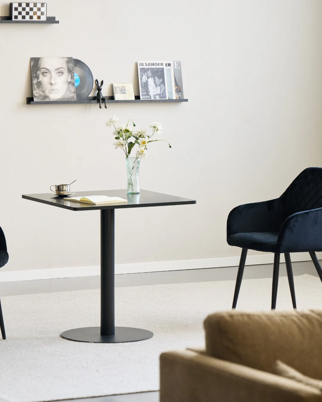 Stacey Table de café - 70 x 70 cm - Noir/Noir - Image 3