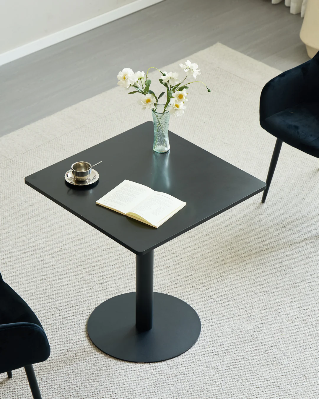 Stacey Table de café - 70 x 70 cm - Noir/Noir - Image 4