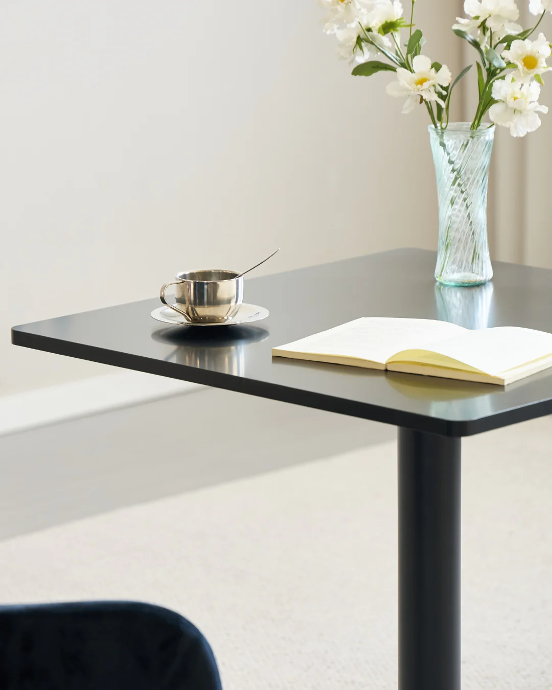 Stacey Table de café - 70 x 70 cm - Noir/Noir - Image 6