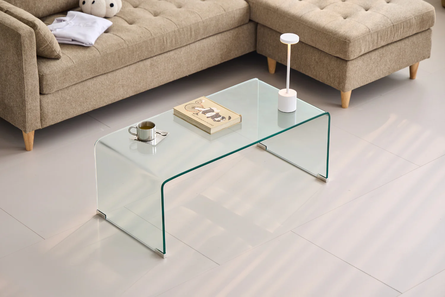 Table basse en verre Nicole 95x45x35 cm - Image 10