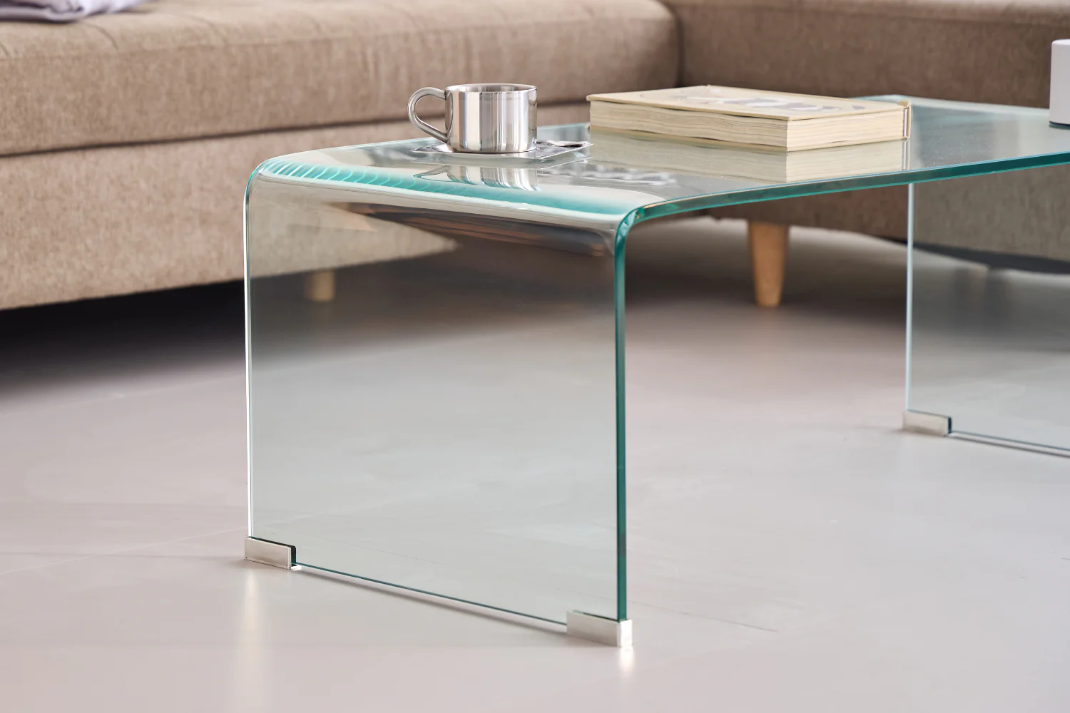 Table basse en verre Nicole 95x45x35 cm - Image 4