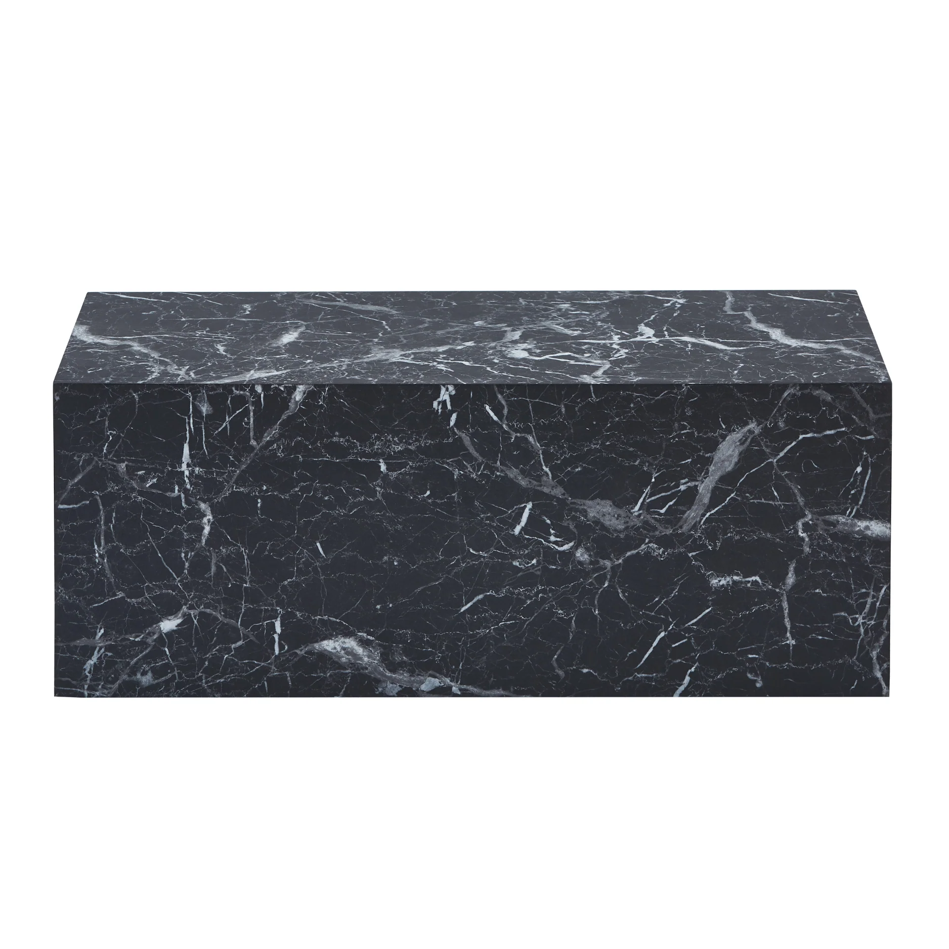 Maxine Table basse noir aspect marbre 90x50 cm - Image 4