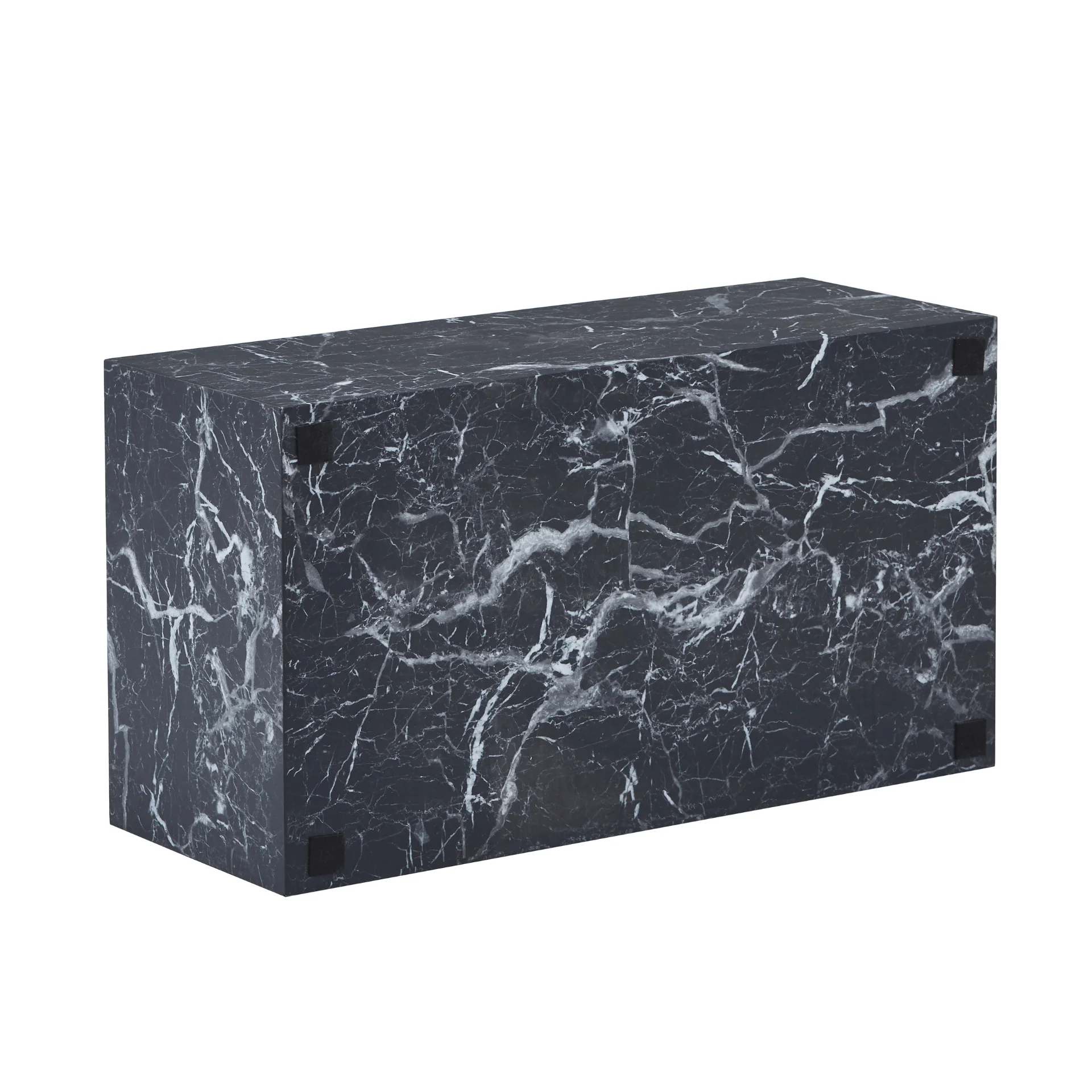 Maxine Table basse noir aspect marbre 90x50 cm - Image 5