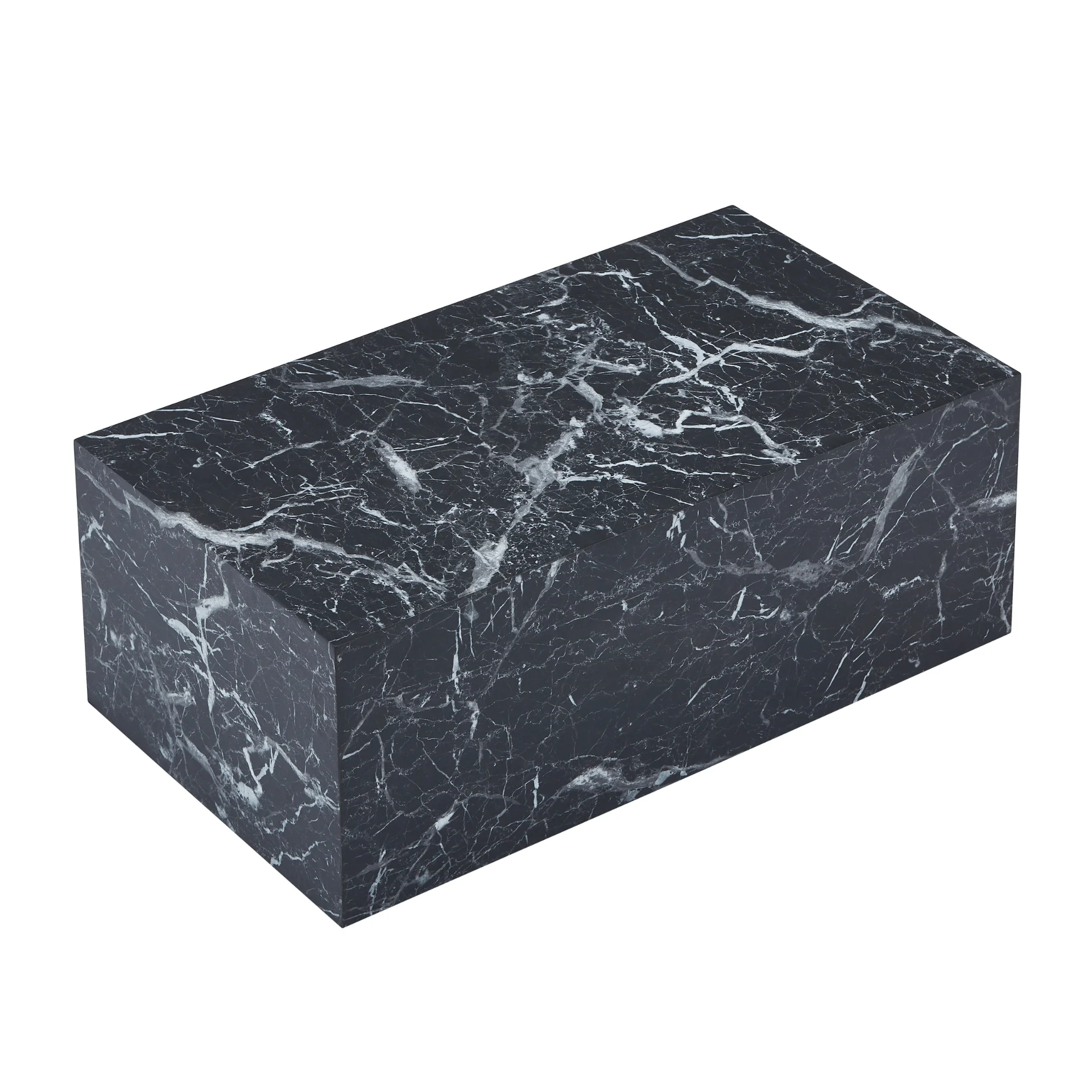 Maxine Table basse noir aspect marbre 90x50 cm - Image 6