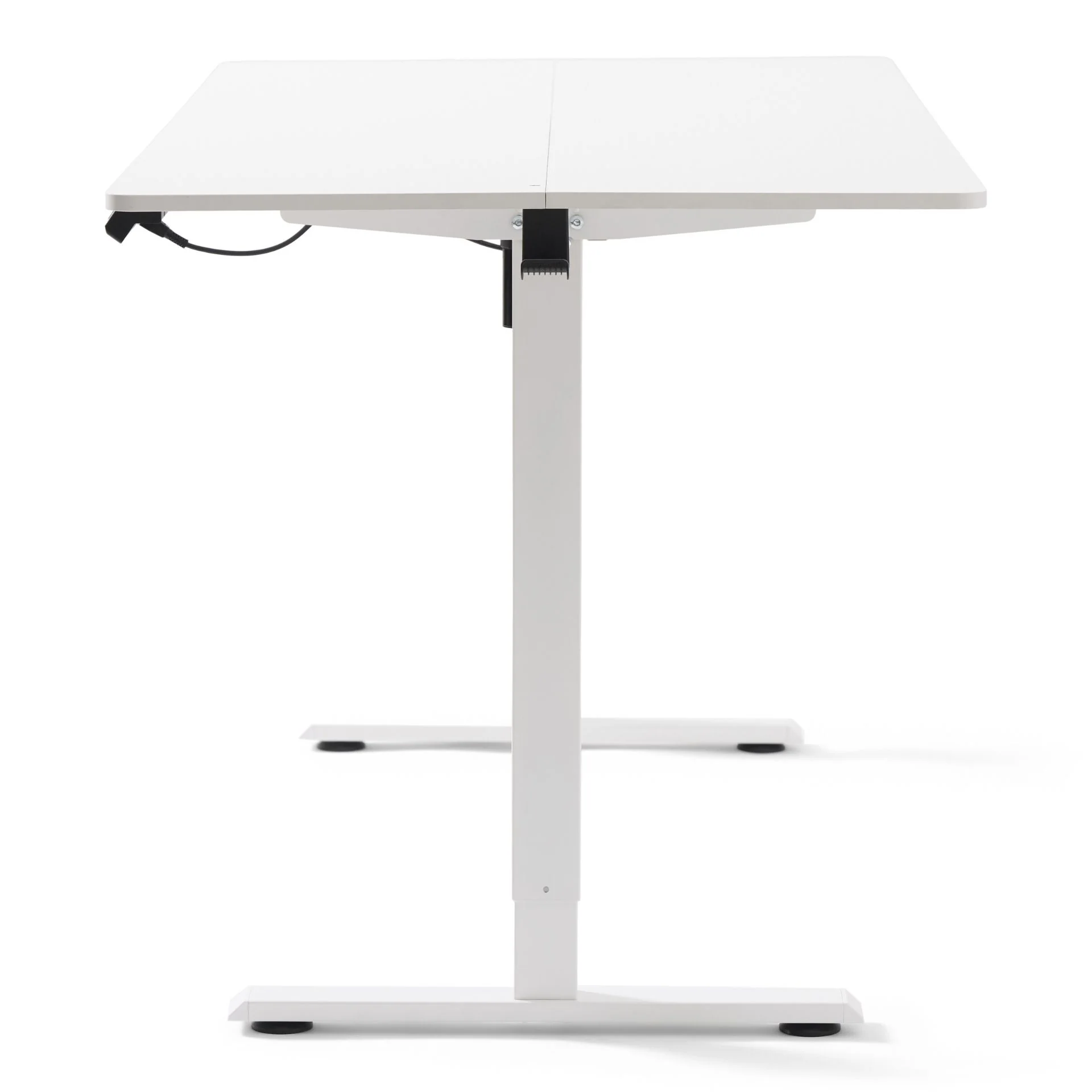 Table Damian réglable en hauteur 160x80 cm en blanc - Image 5