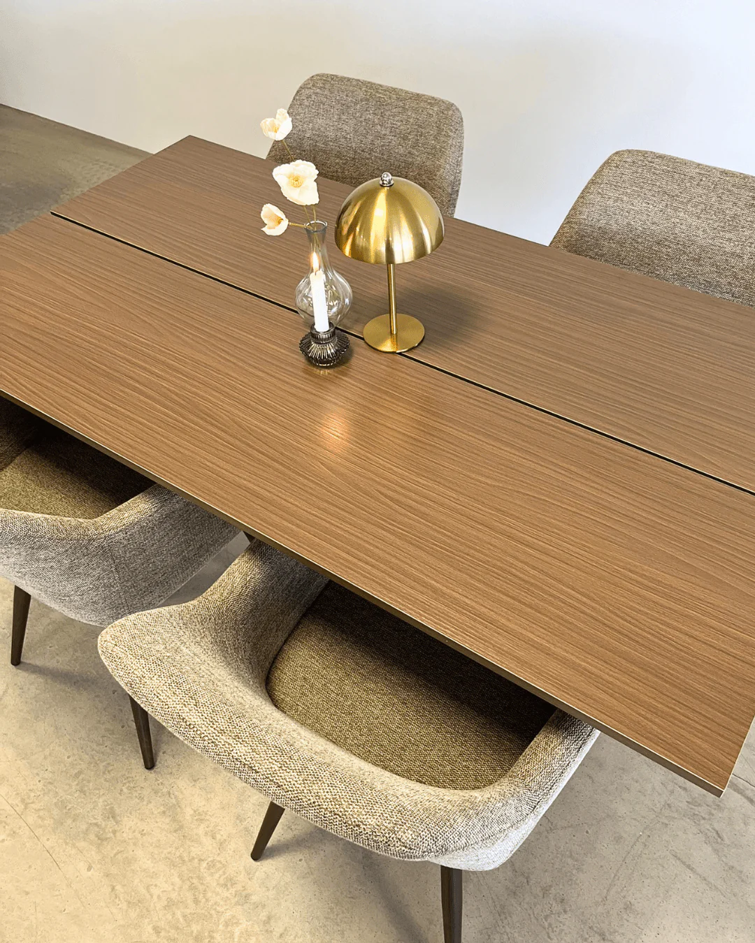 Marly Table Plank en placage chêne fumé 150x80x75 cm - Image 3