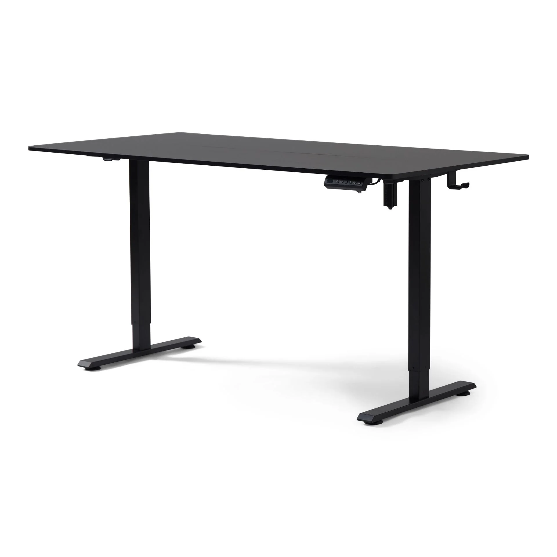 Table réglable en hauteur Damian 160x80 cm en noir - Image 4