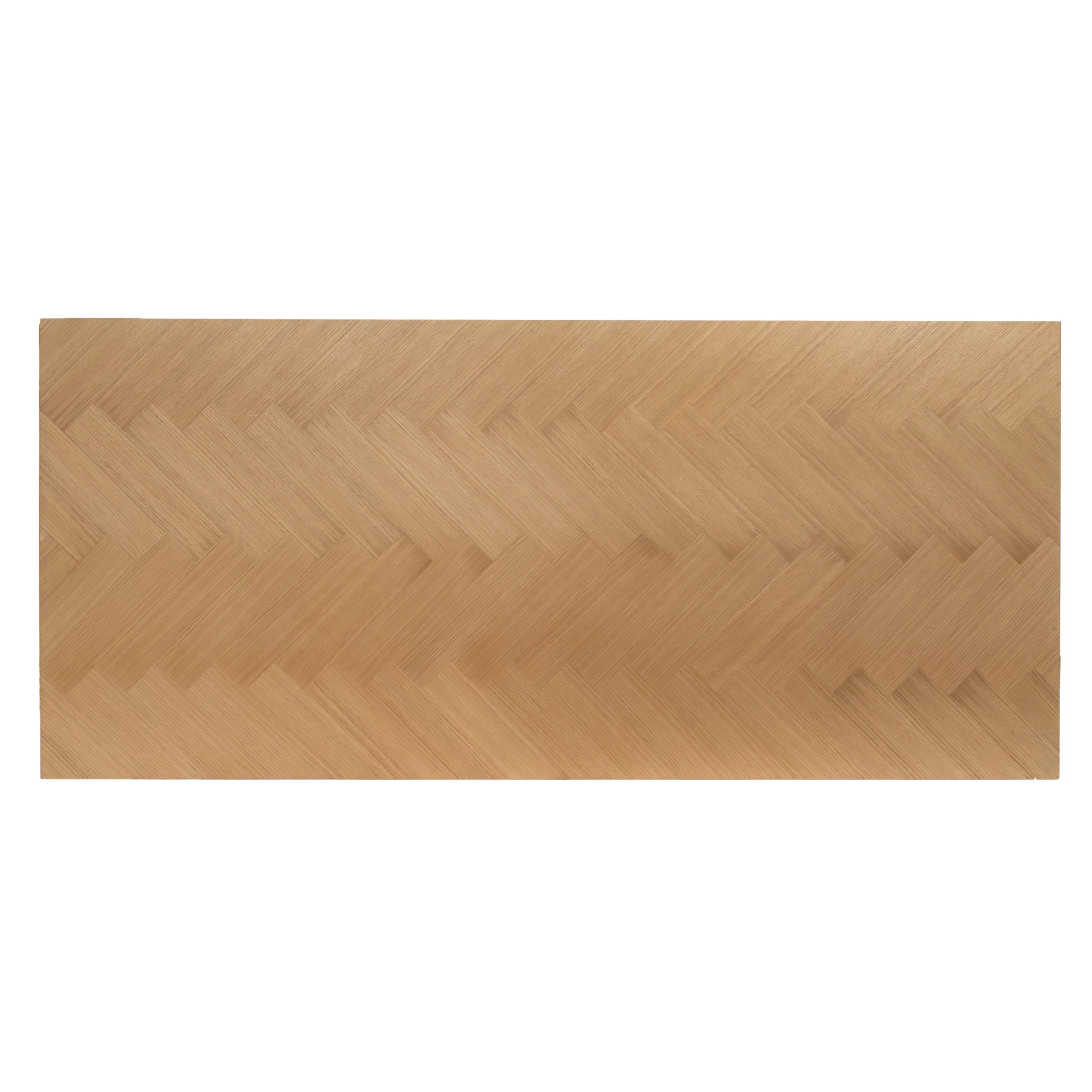 Valeria – table à manger à motif chevron 200×90 cm en placage chêne laqué - Image 9