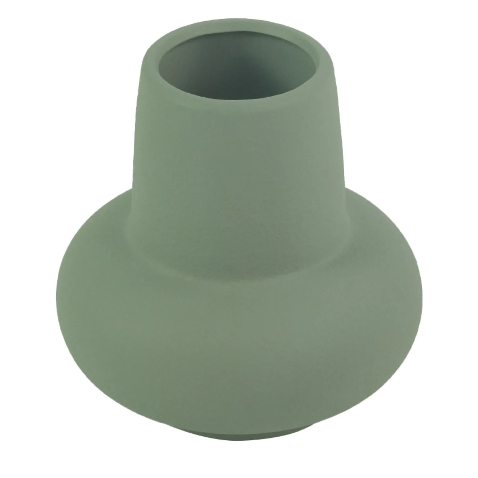 Birka - Vase en céramique vert poussiéreux 15 cm - Image 2