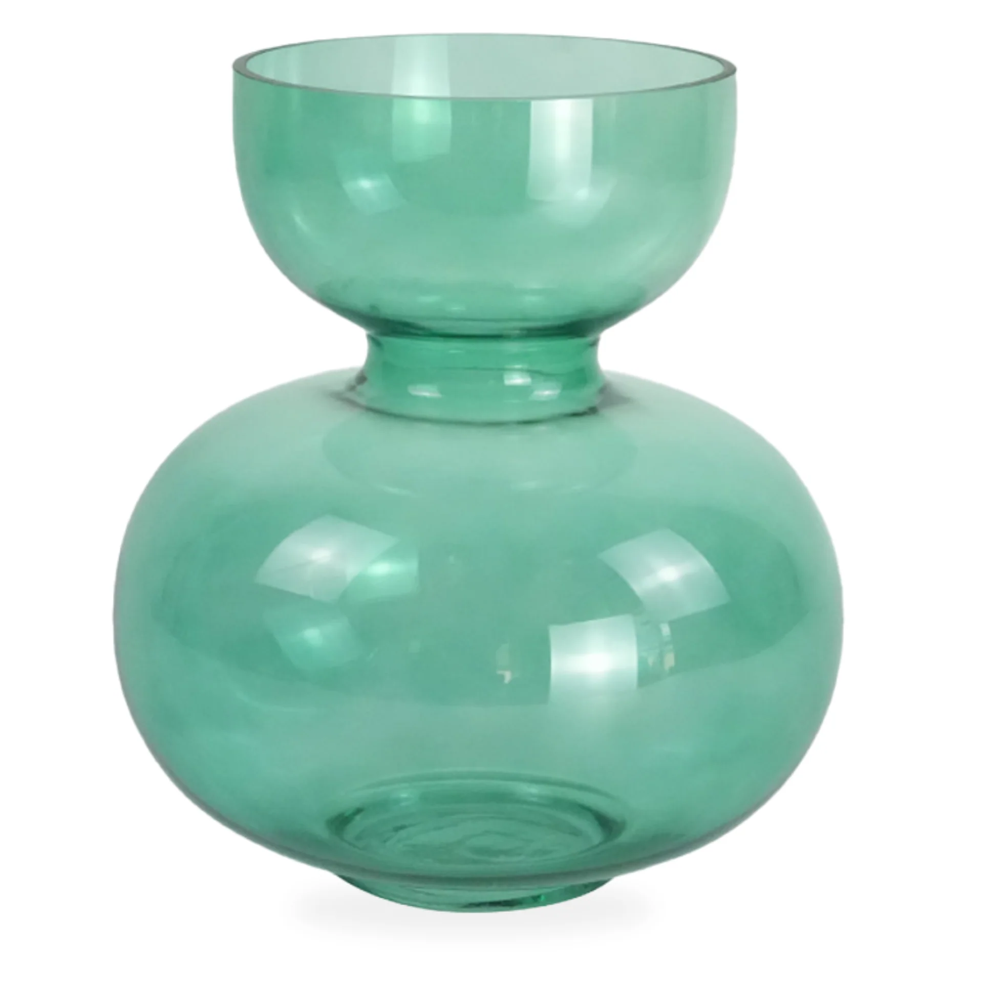 Vase en verre Hazel verte 25 cm
