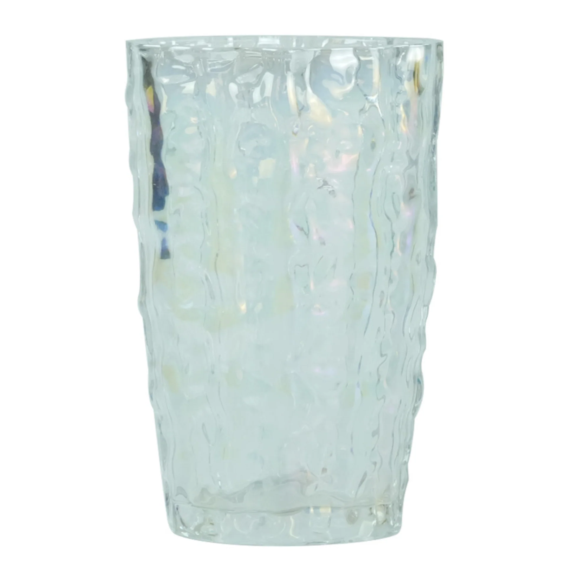 Indie vase en verre multicolore 25 cm