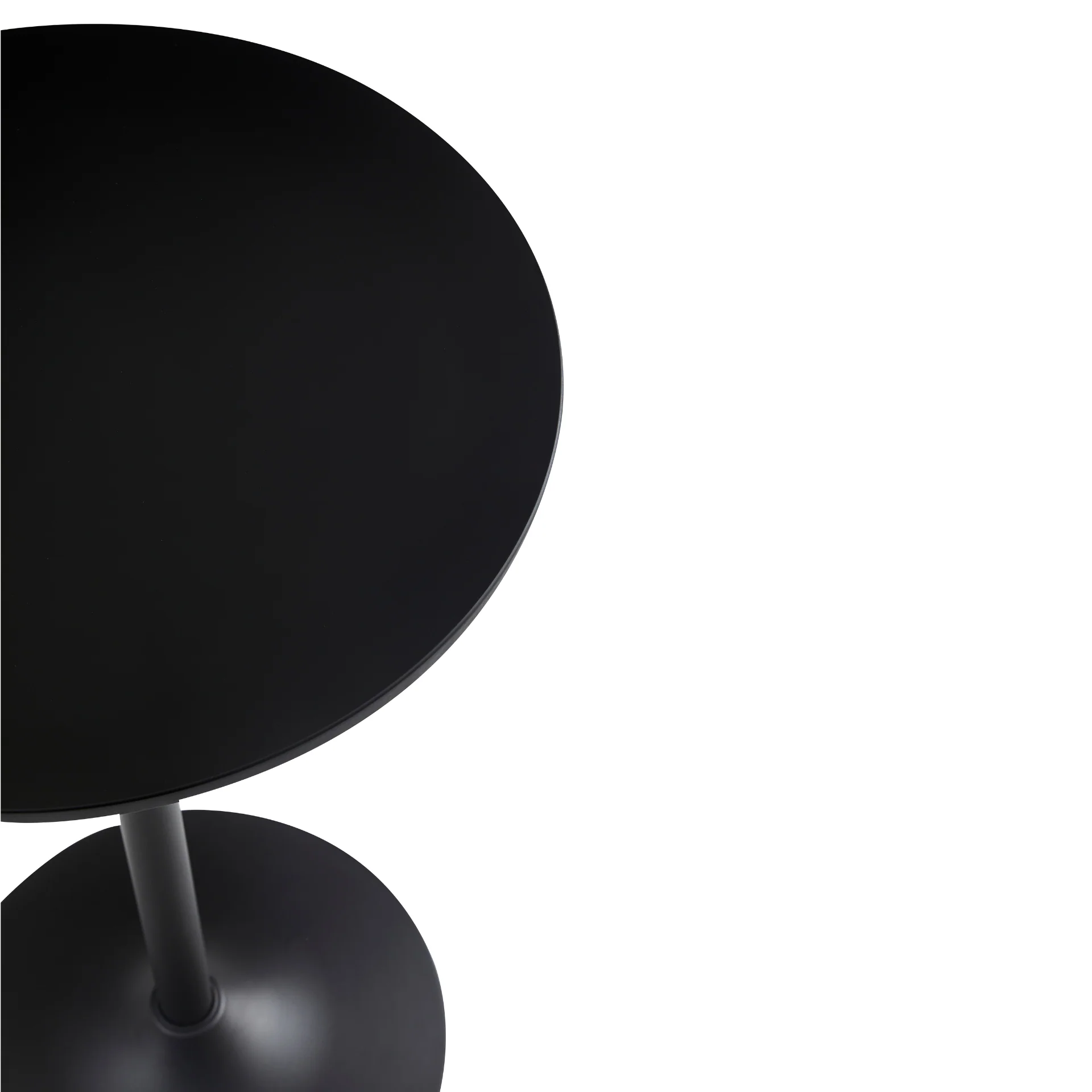 Wilma - Table de bar ronde noire Ø60 cm - Image 4