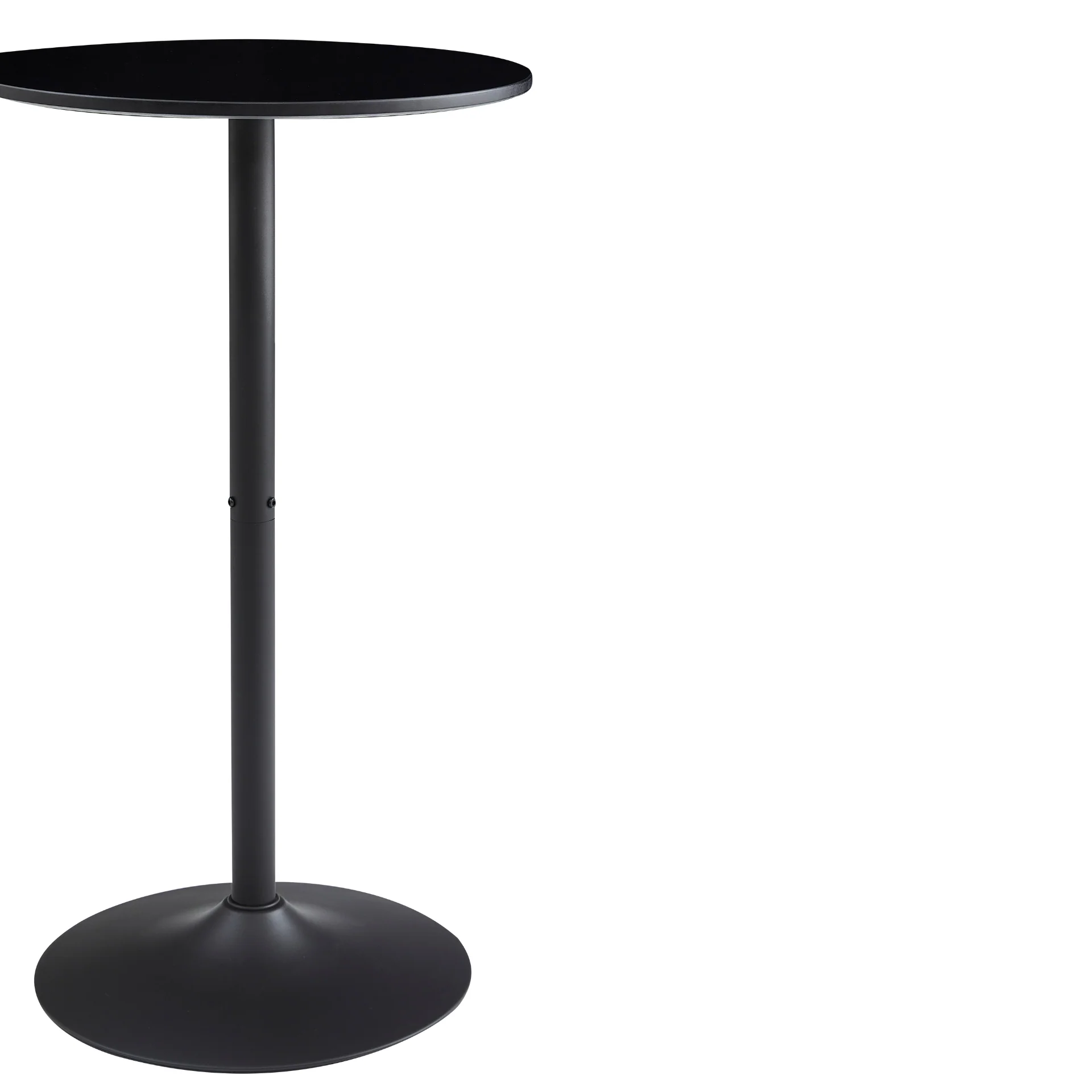 Wilma - Table de bar ronde noire Ø60 cm - Image 5